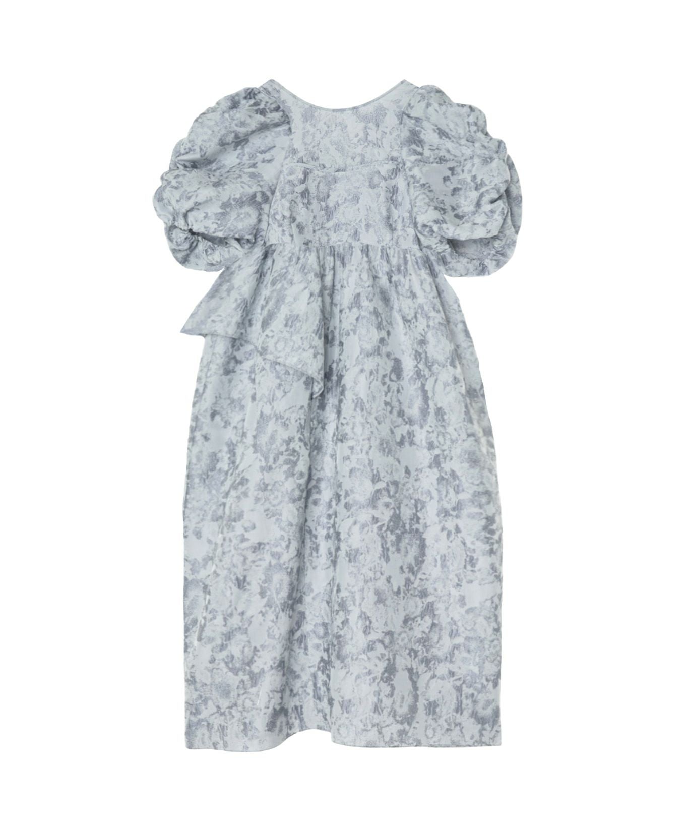 bubble sleeve jacquard dress | ANDRESD