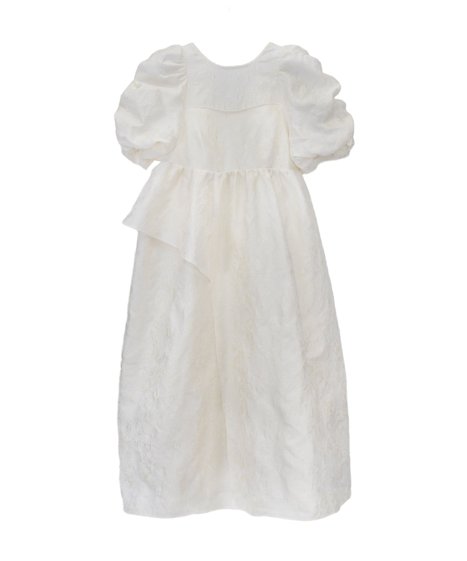 bubble sleeve jacquard dress | ANDRESD