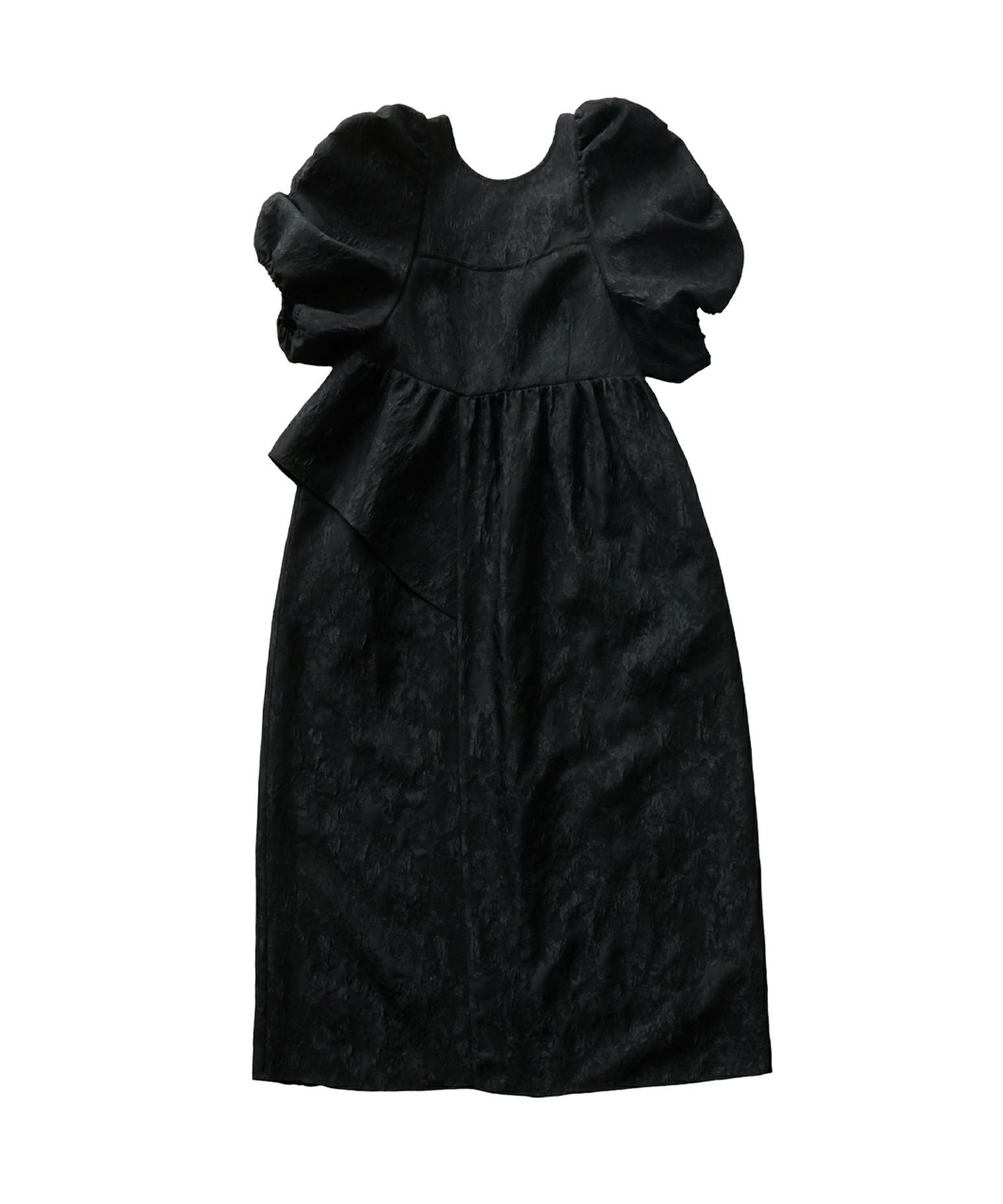 bubble sleeve jacquard dress | ANDRESD