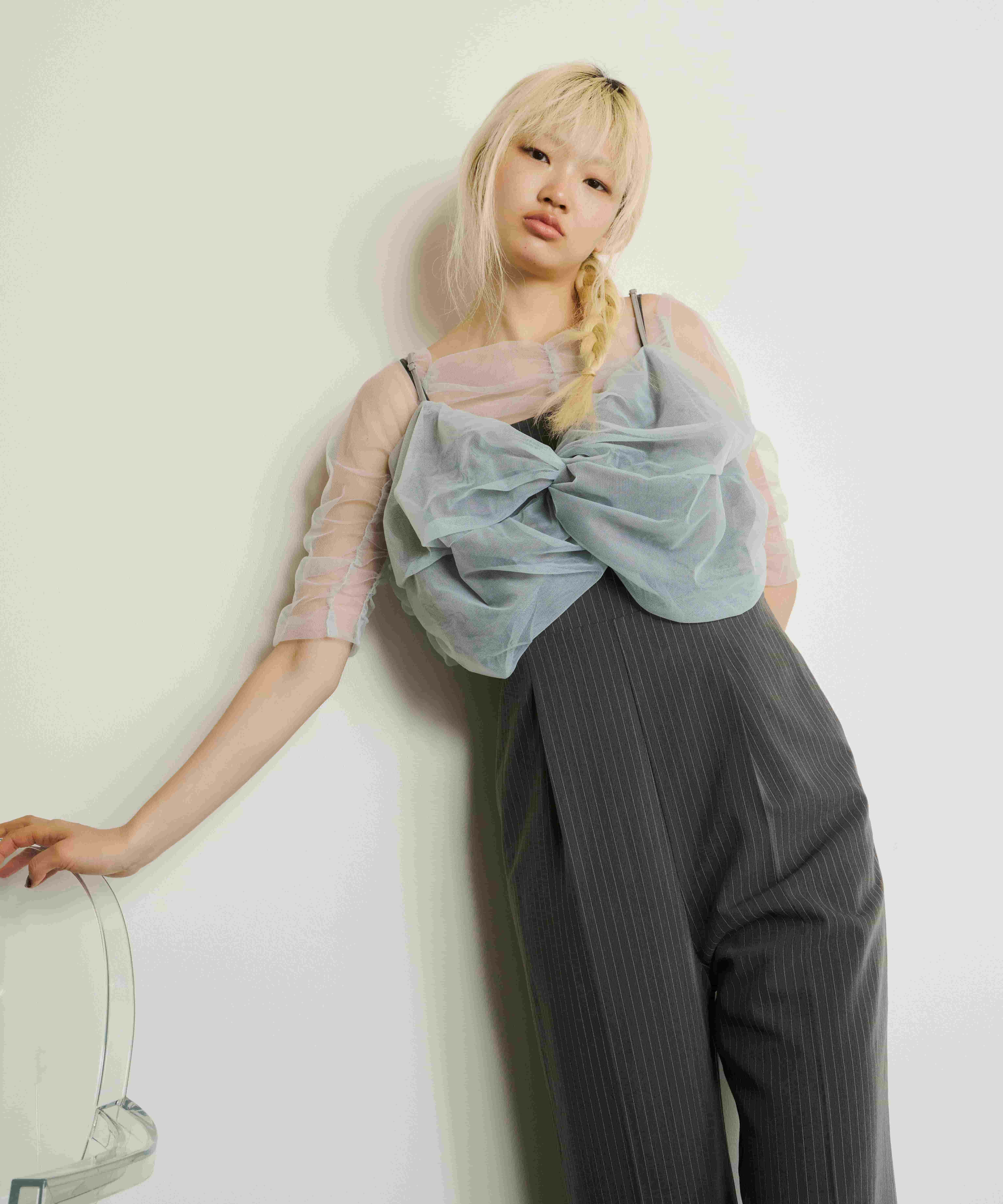 twisted bustier layered tops | ANDRESD