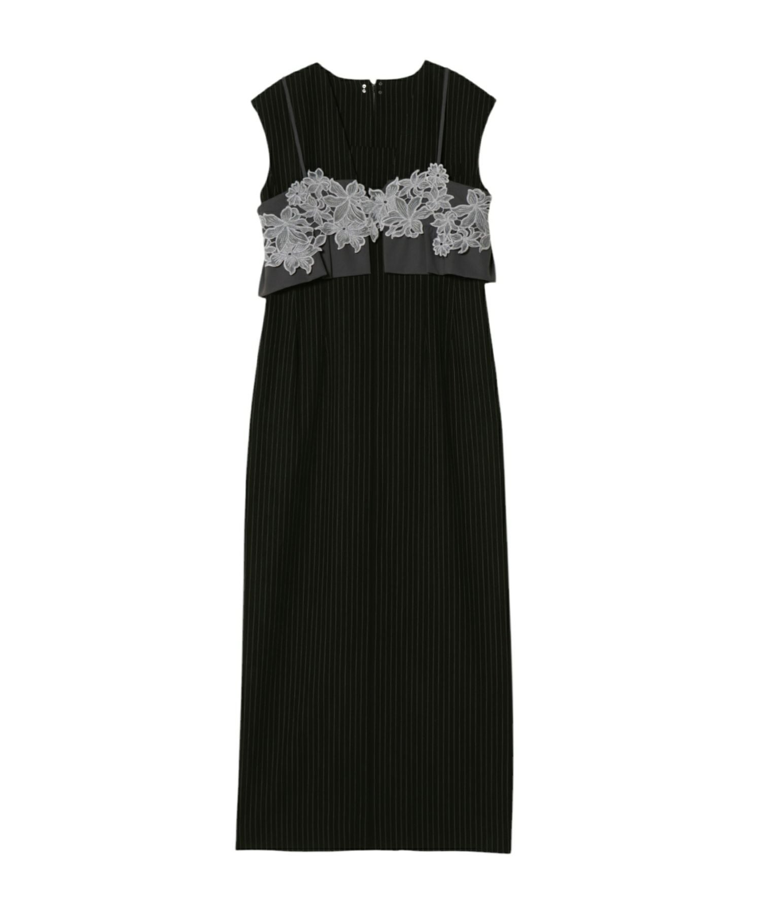 ＊美品＊pinstripe sleeveless bustier dress pinstripe sleeveless bustier dress | ANDRESD