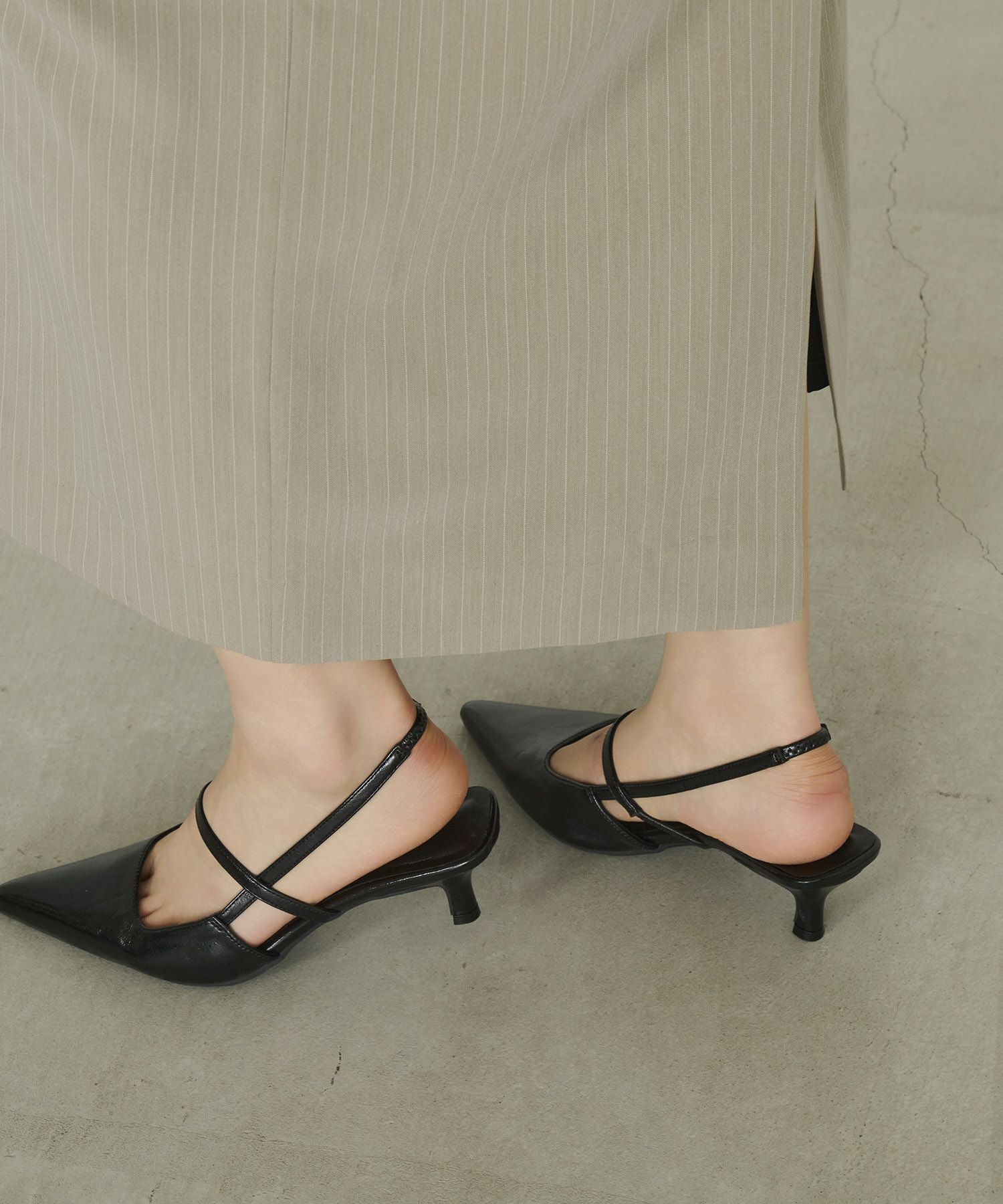 シルバー slingback always shoes アンドレス slingback always shoes | ANDRESD
