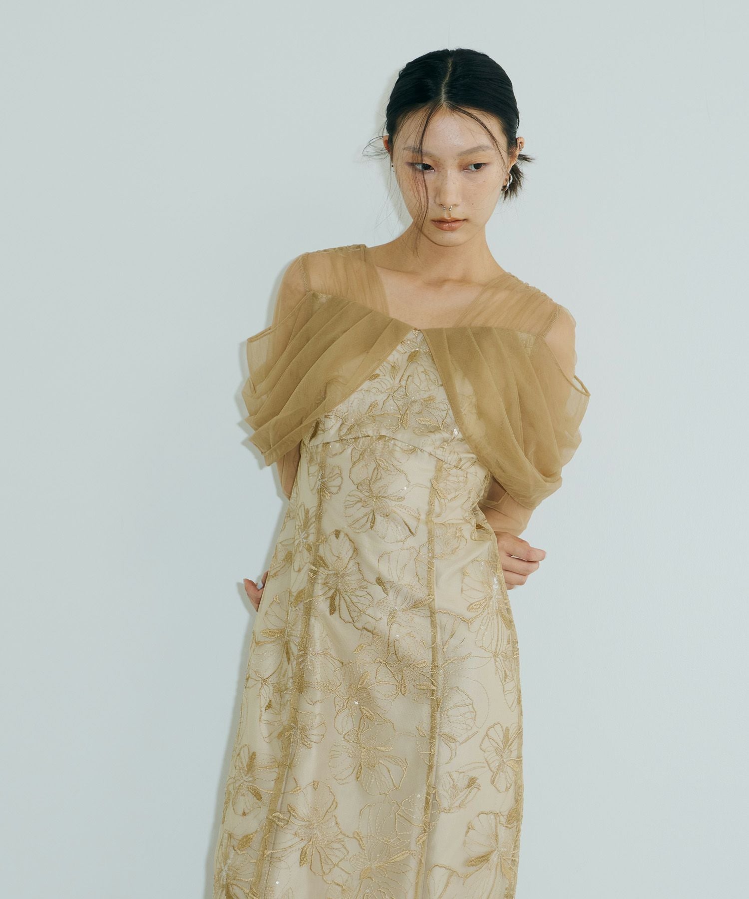 スーツ・フォーマル・ドレス andresd tulle drape spangle dress tulle drape spangle dress | ANDRESD