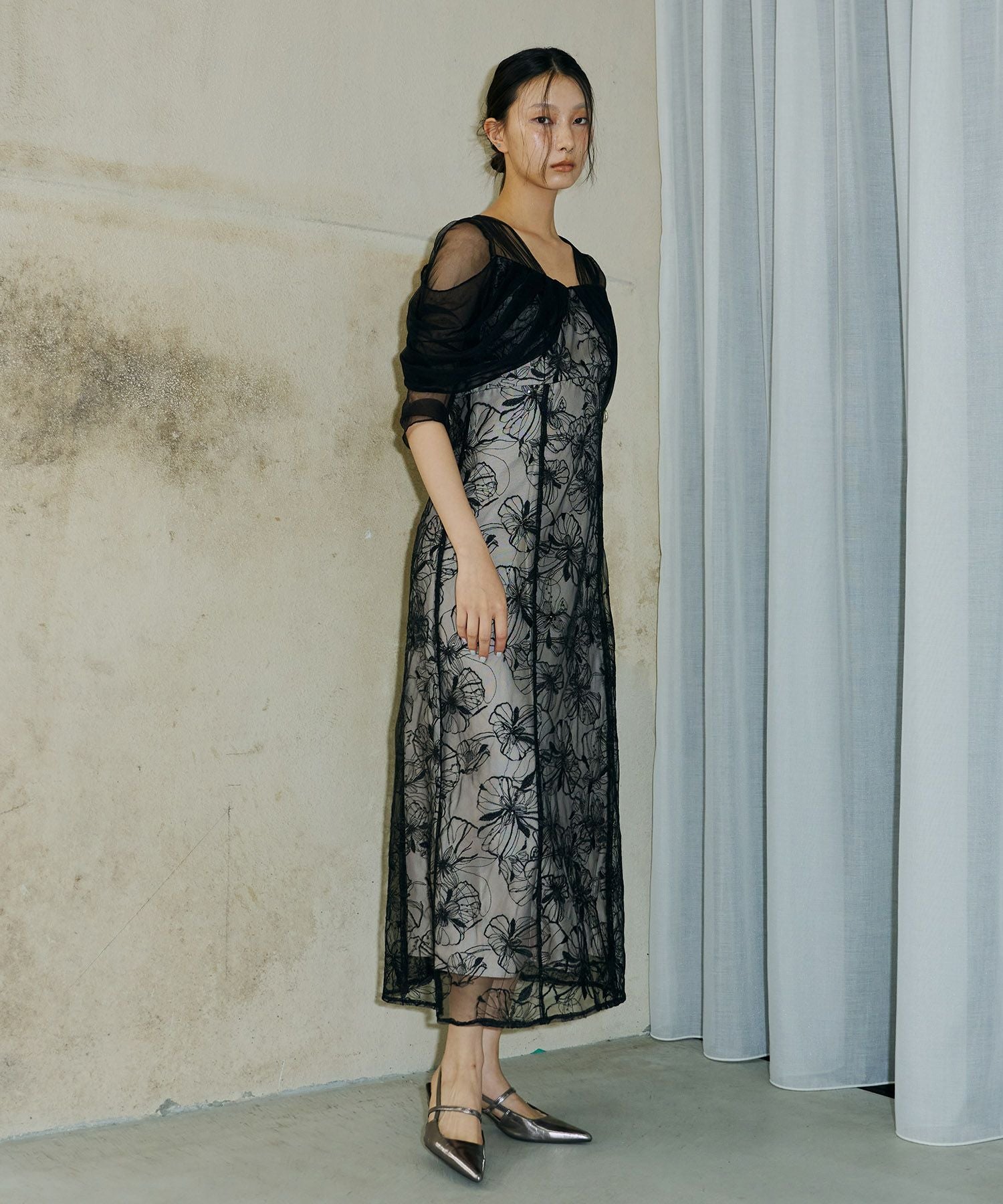 スーツ・フォーマル・ドレス andresd tulle drape spangle dress tulle drape spangle dress | ANDRESD