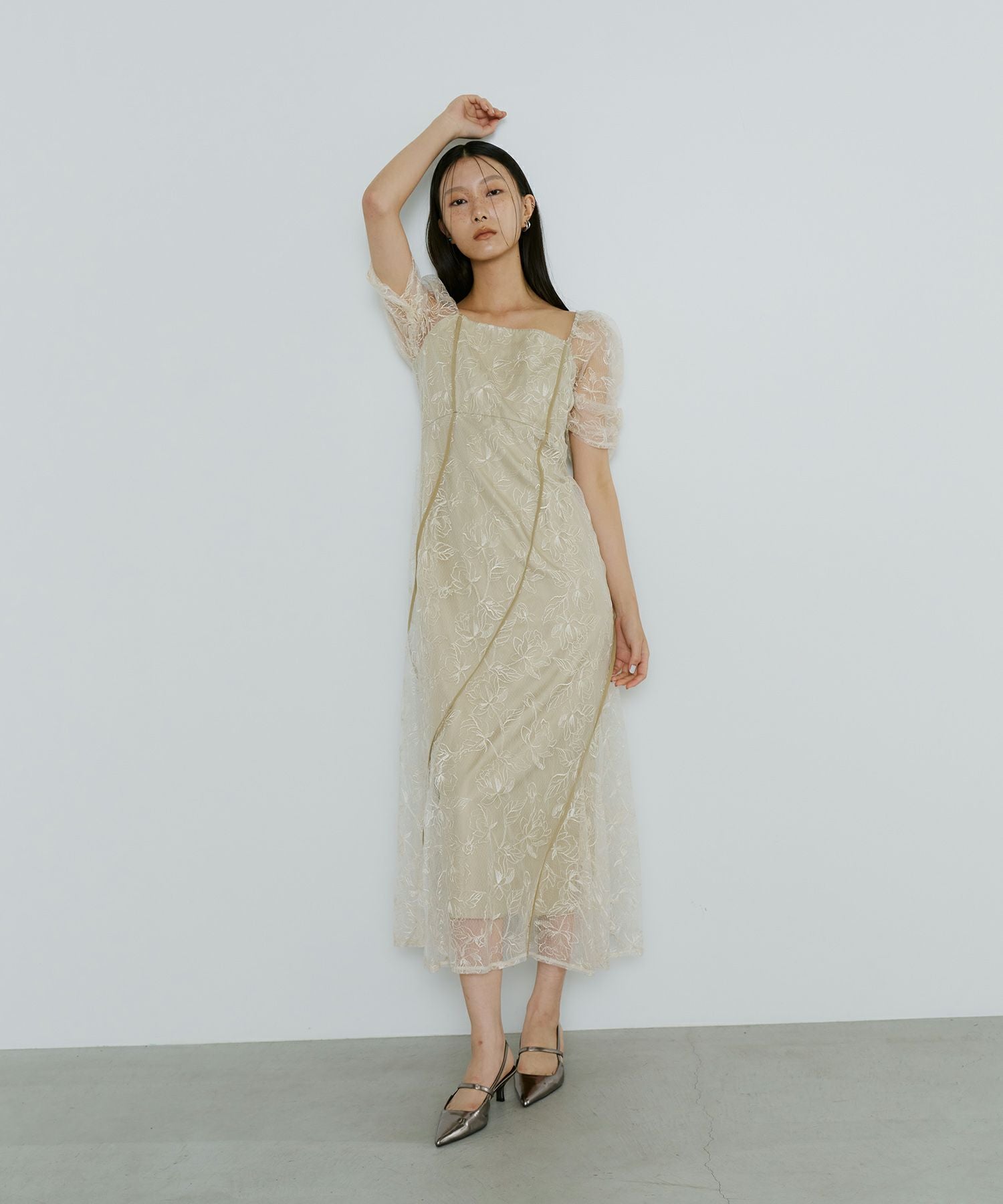 未使用 ANDRESD wave piping frardress M 9223 wave piping frare dress | ANDRESD