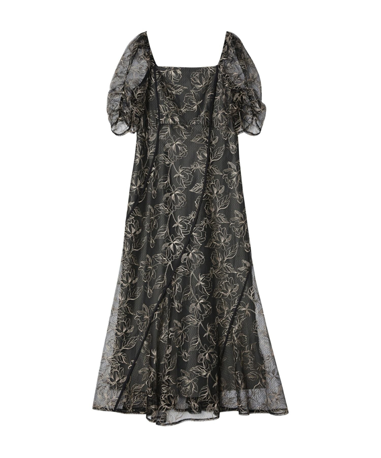 wave piping frare dress | ANDRESD