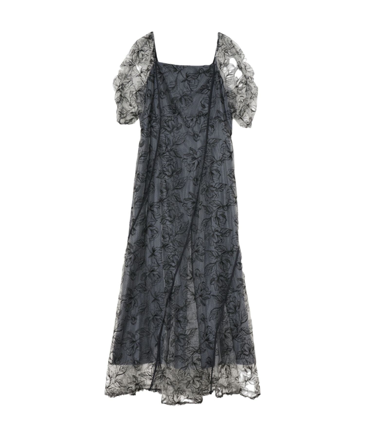 wave piping frare dress | ANDRESD