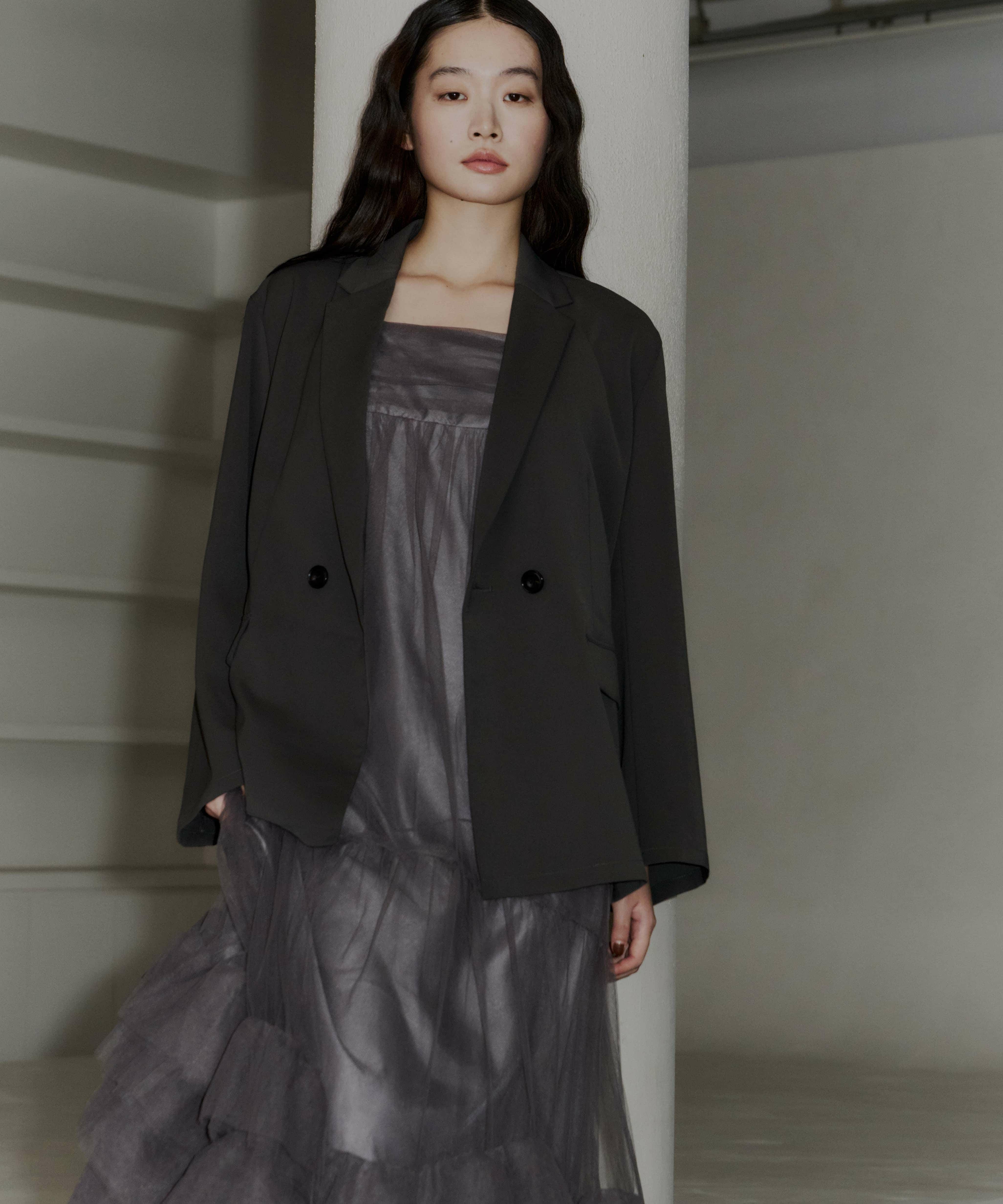 volume tulle jacket set dress | ANDRESD