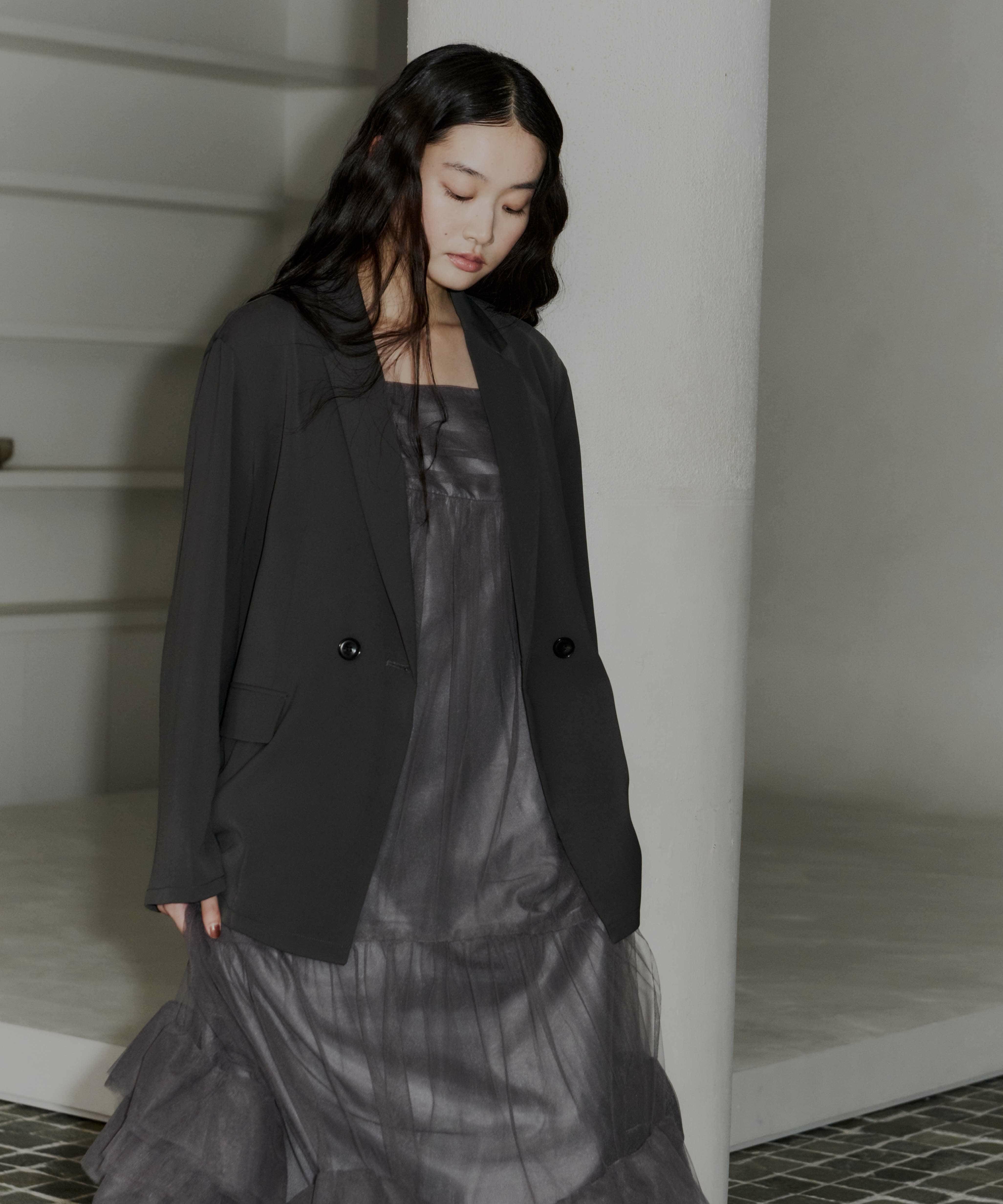 volume tulle jacket set dress | ANDRESD