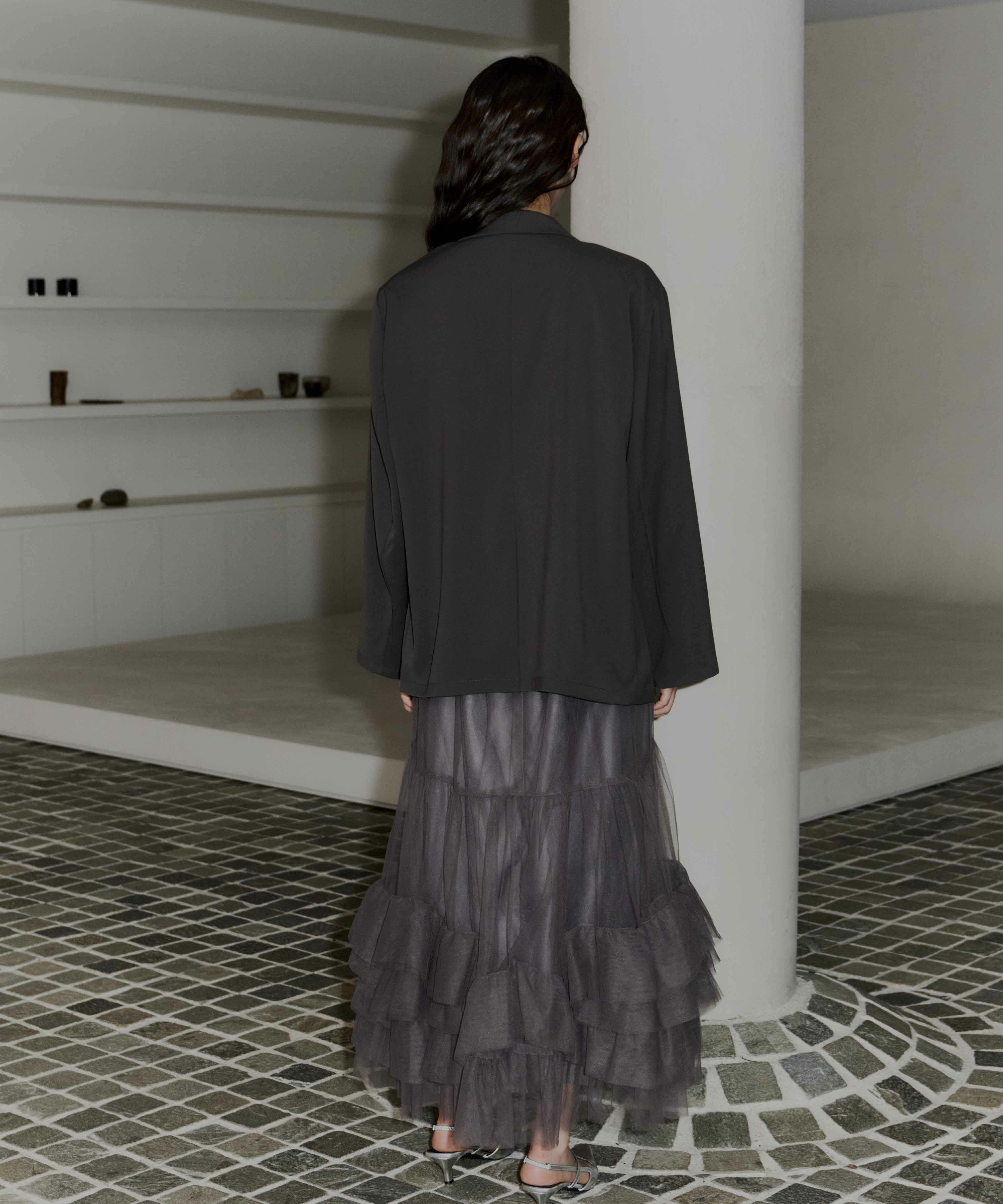 volume tulle jacket set dress | ANDRESD