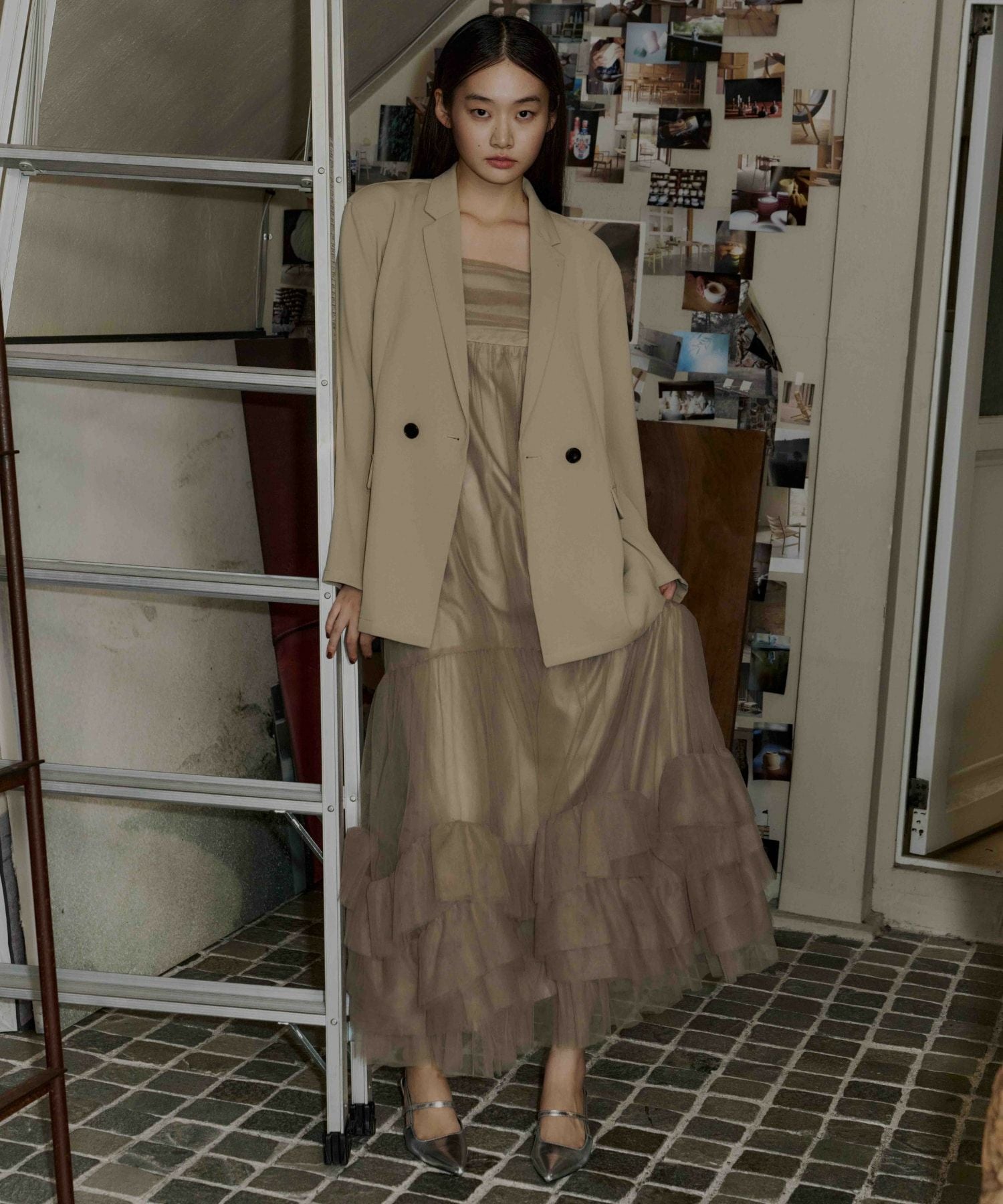 【andresd】volume tulle jacket set dress volume tulle jacket set dress | ANDRESD