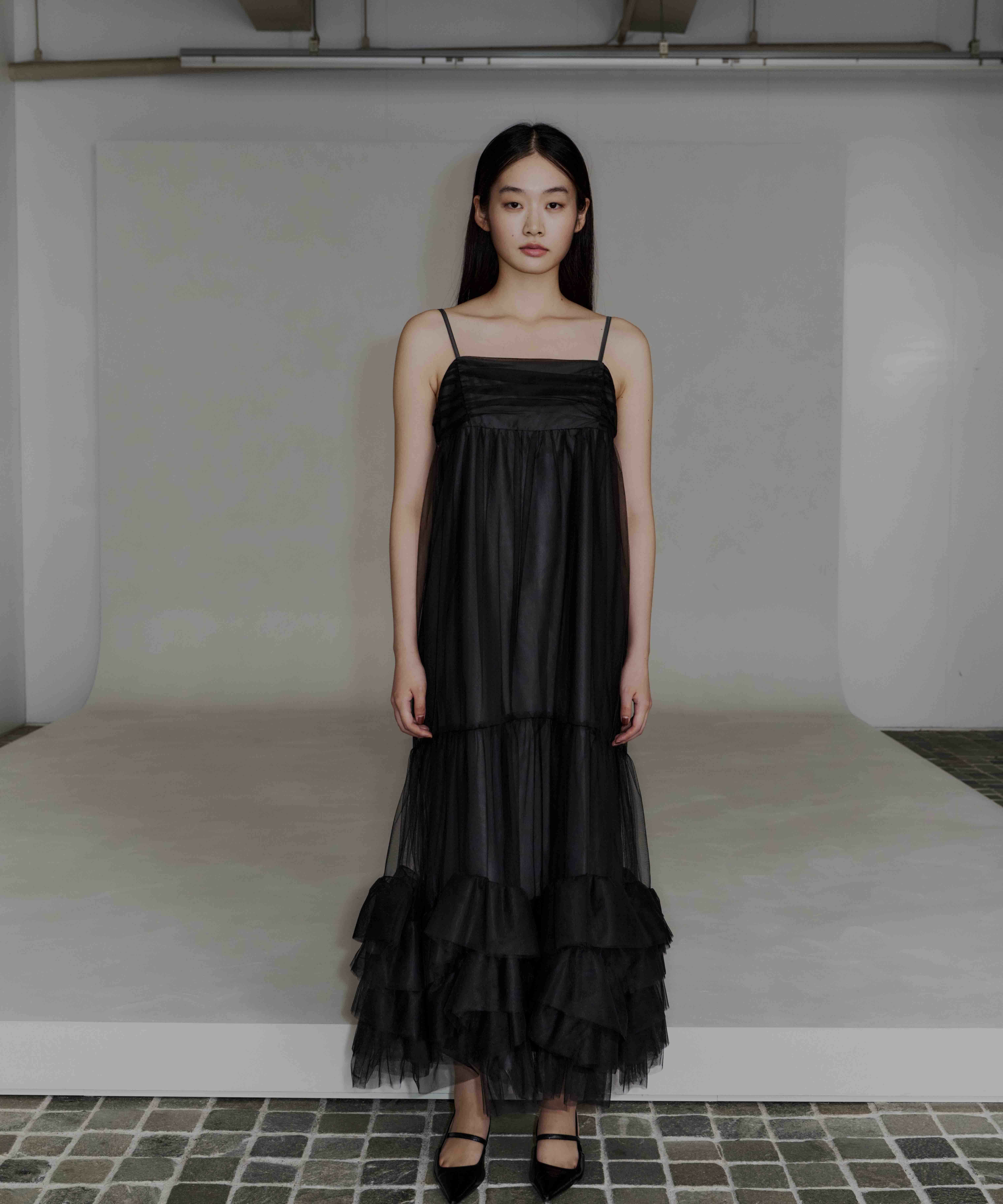 volume tulle jacket set dress | ANDRESD