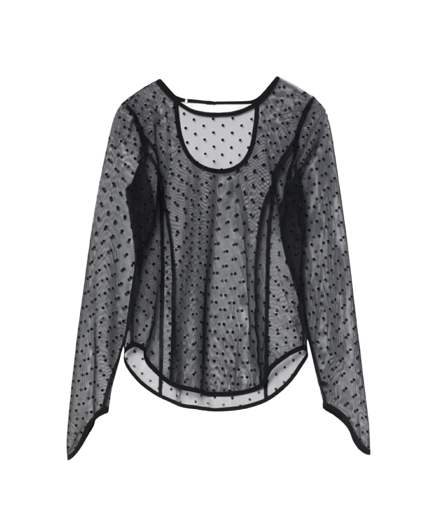 dot sheer tops | ANDRESD