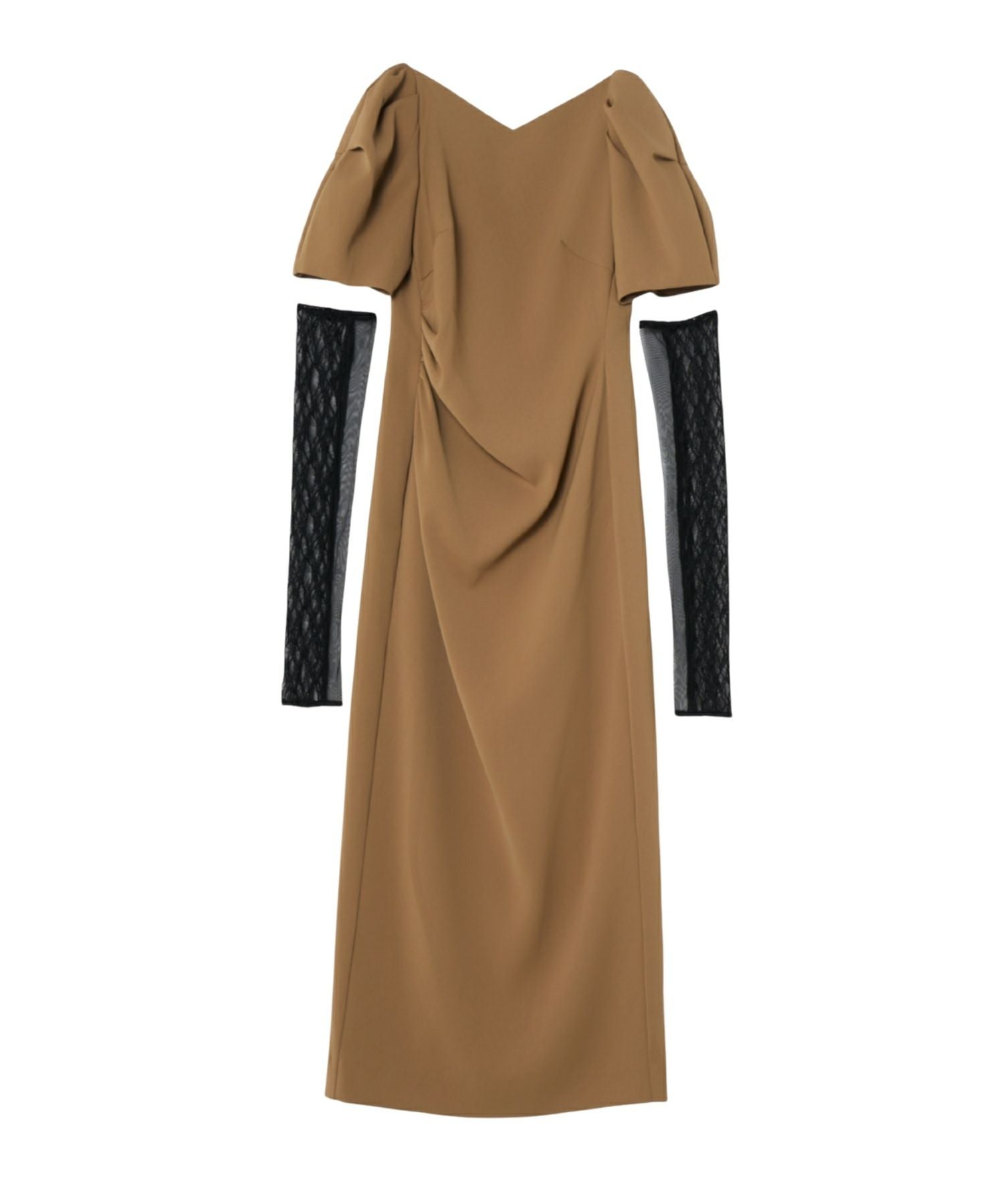 lace arm drape dress | ANDRESD