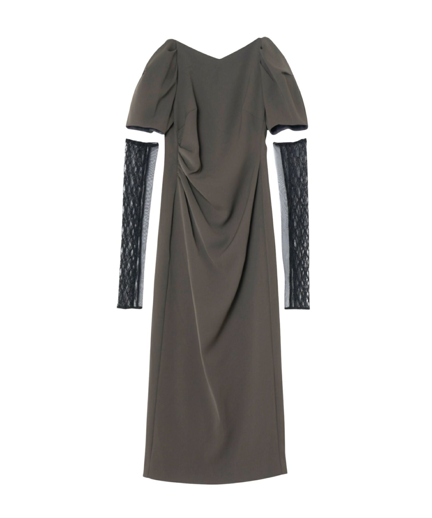 lace arm drape dress | ANDRESD