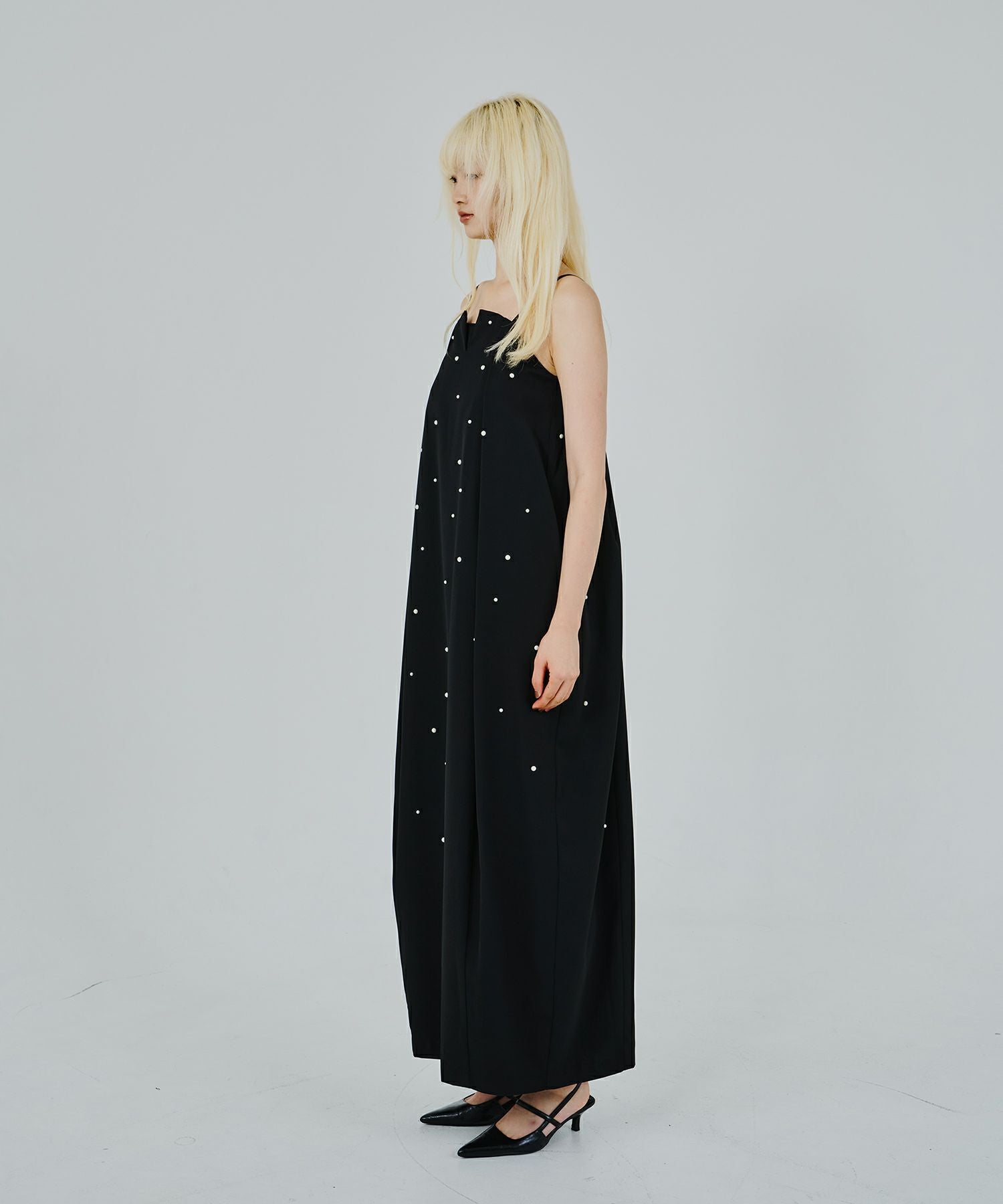 美品 ANDRESD パール ワンピース ドレス oval form pearl oval form pearl dress | ANDRESD