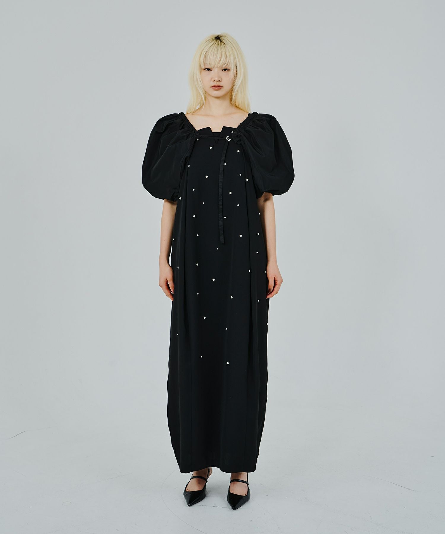 美品 ANDRESD パール ワンピース ドレス oval form pearl oval form pearl dress | ANDRESD