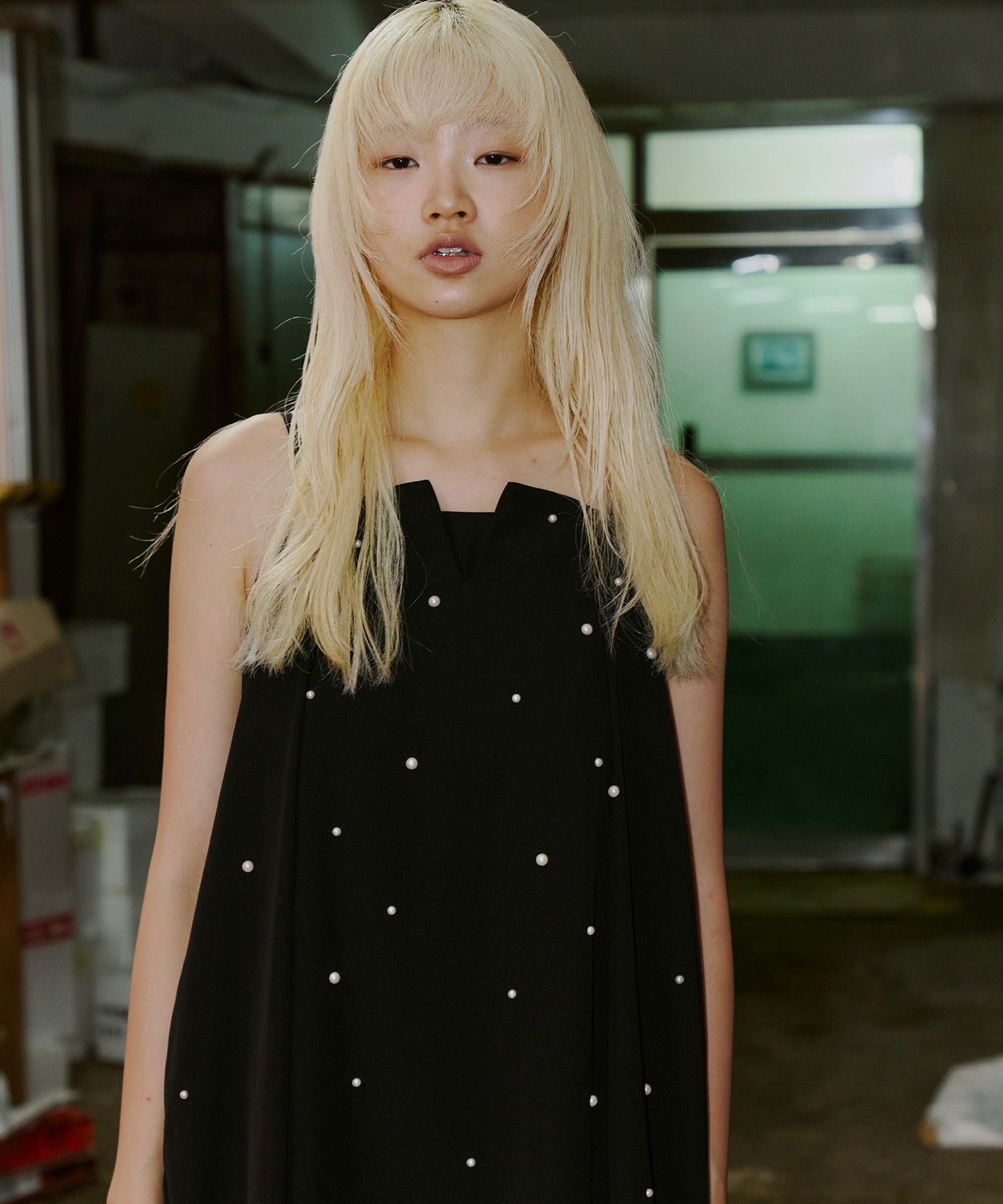 oval form pearl dress | ANDRESD