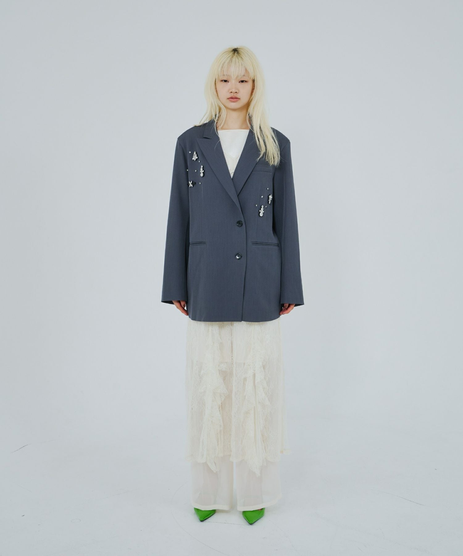 jewels shine boxy jacket | ANDRESD