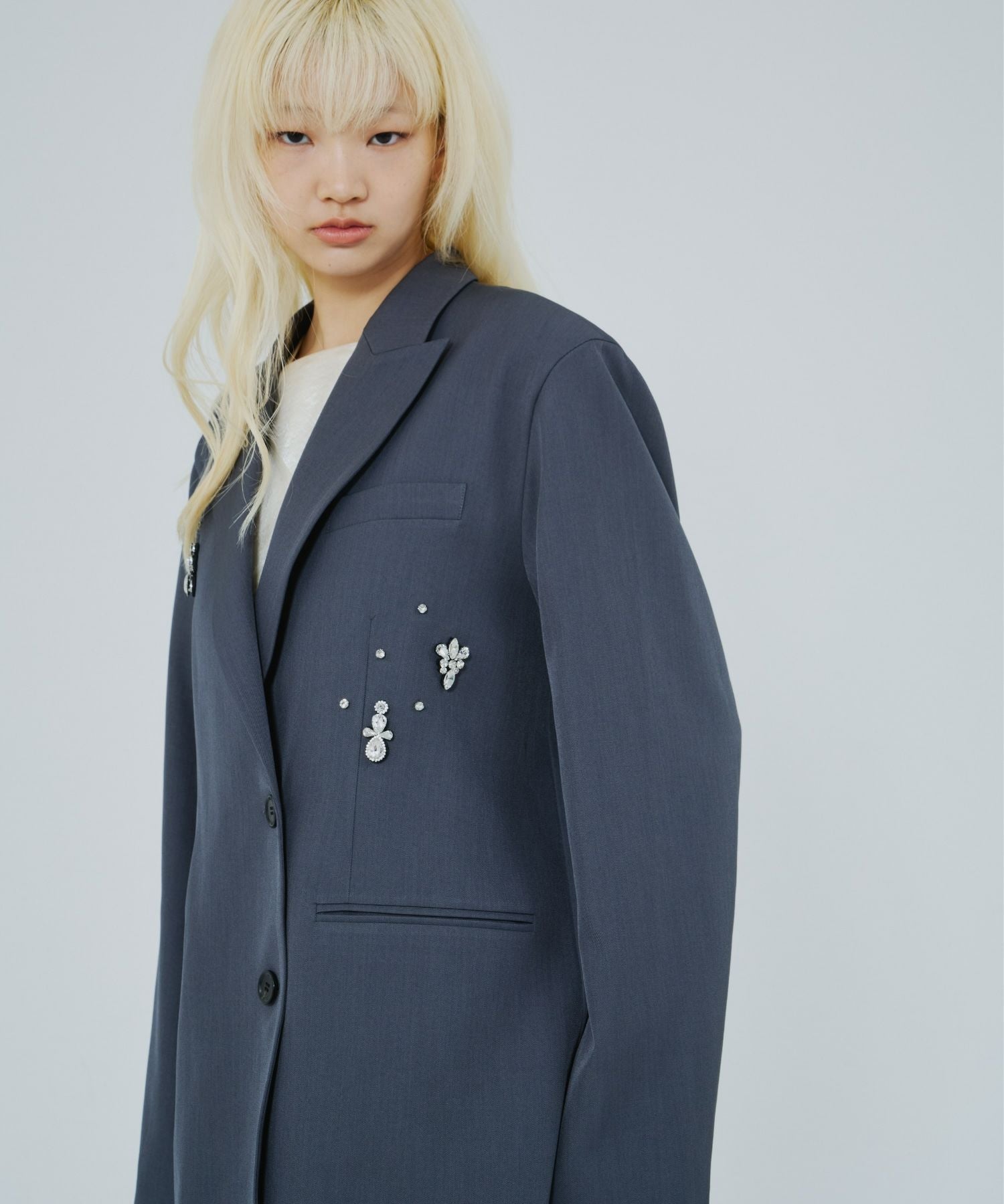 jewels shine boxy jacket | ANDRESD