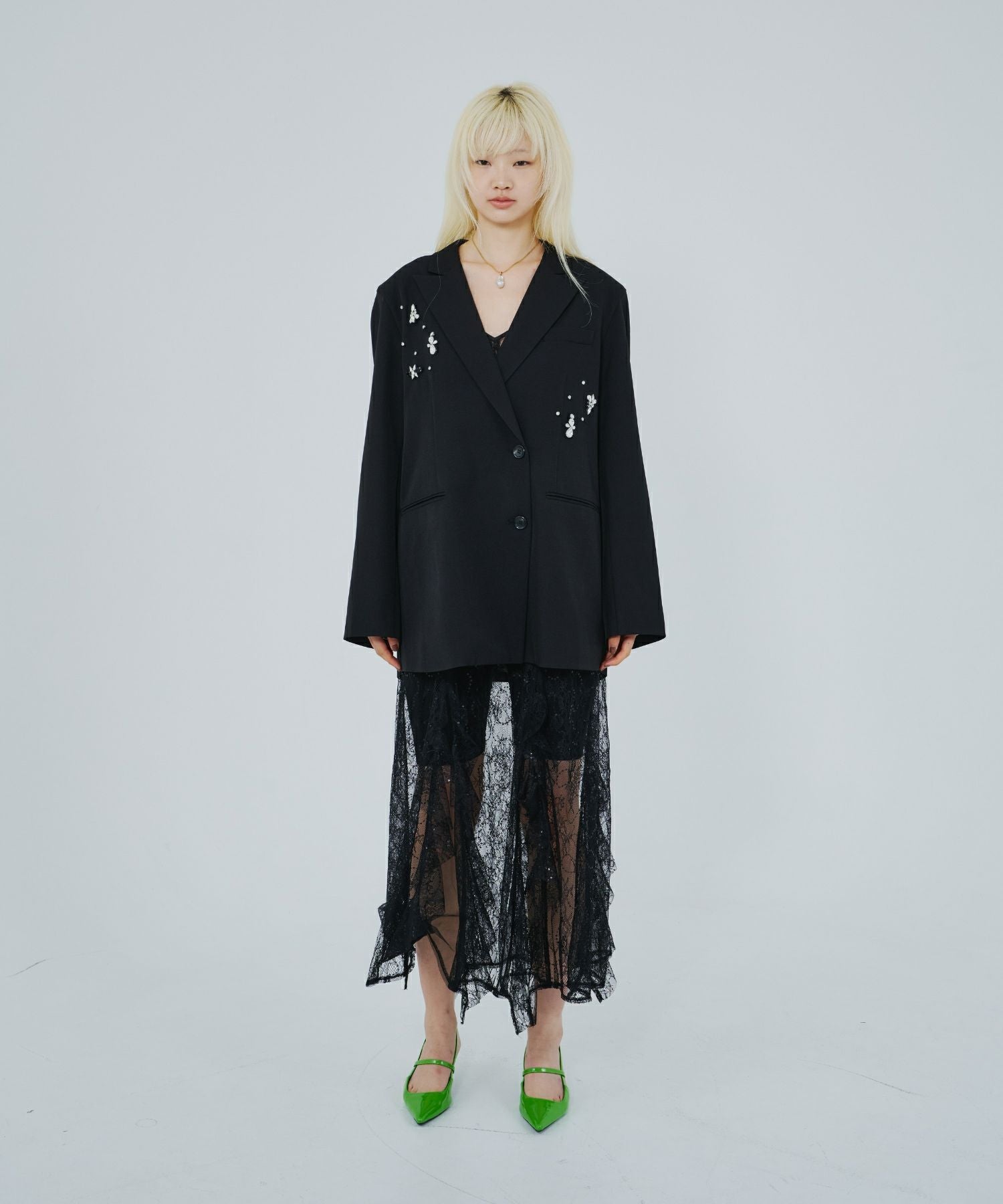 jewels shine boxy jacket | ANDRESD
