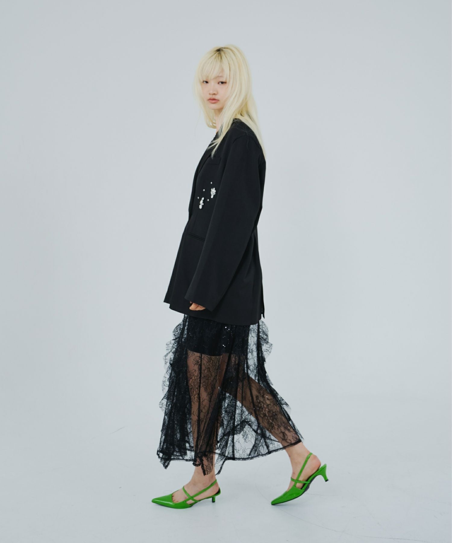 jewels shine boxy jacket | ANDRESD