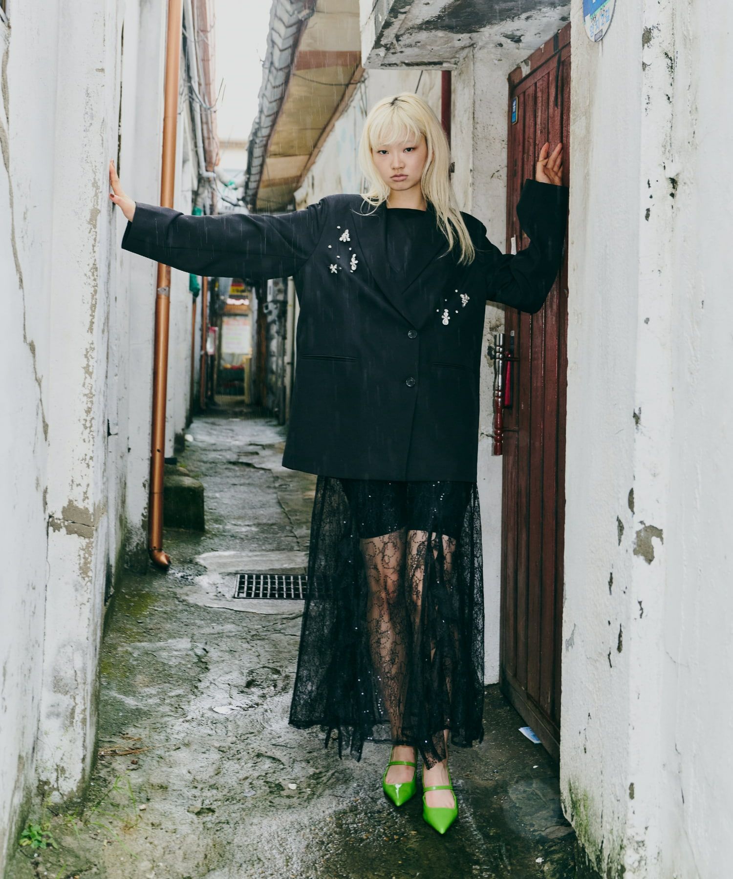 jewels shine boxy jacket | ANDRESD
