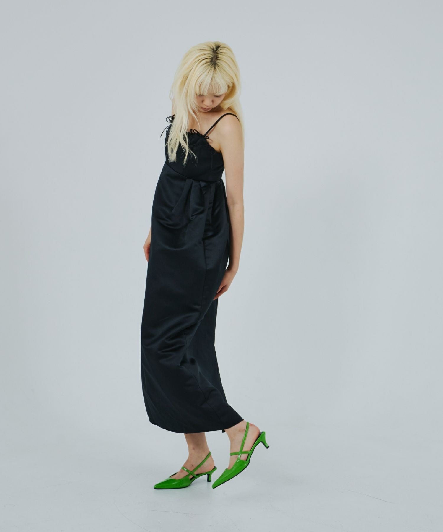 ribbons puffy volume dress | ANDRESD