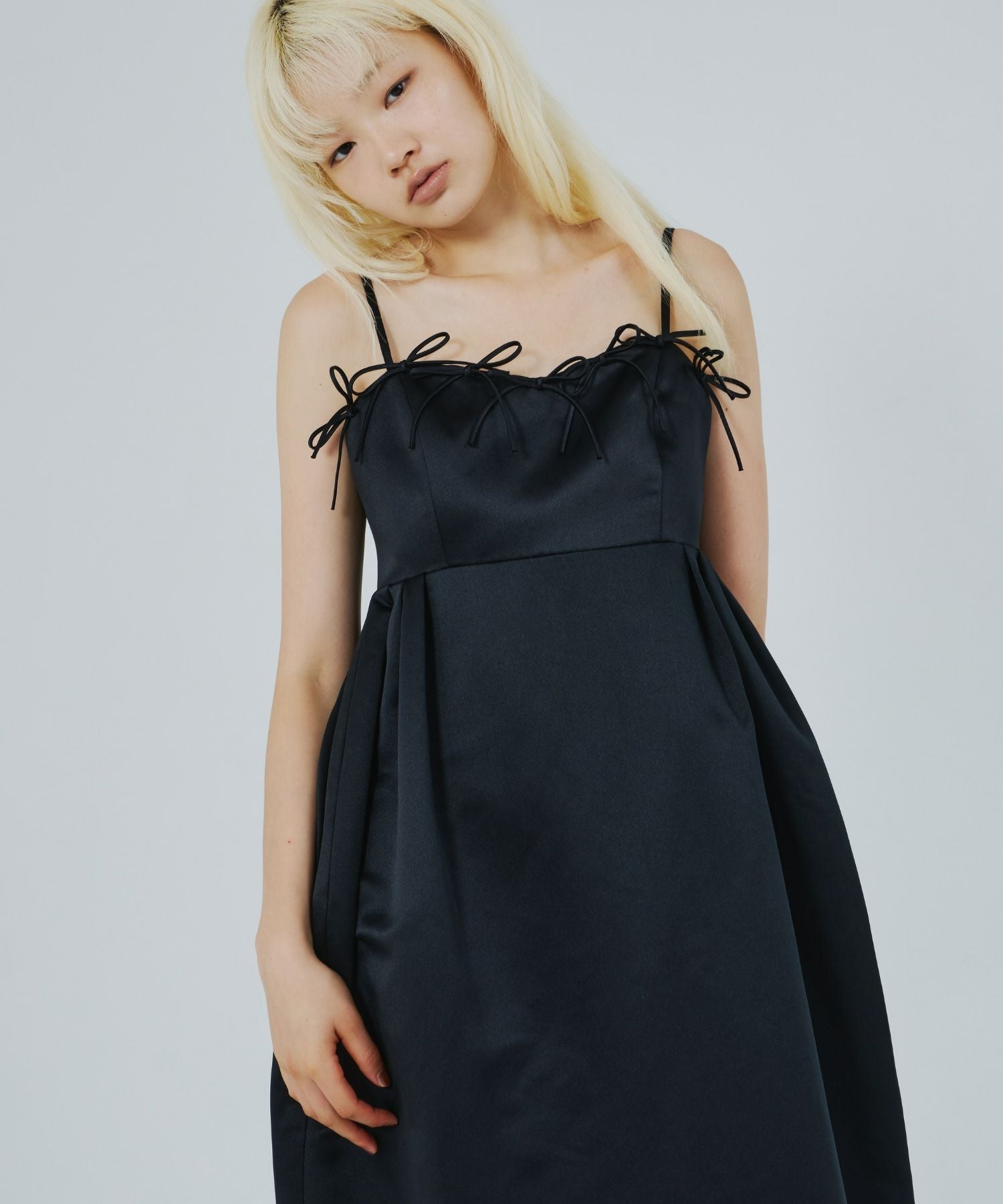 ribbons puffy volume dress | ANDRESD