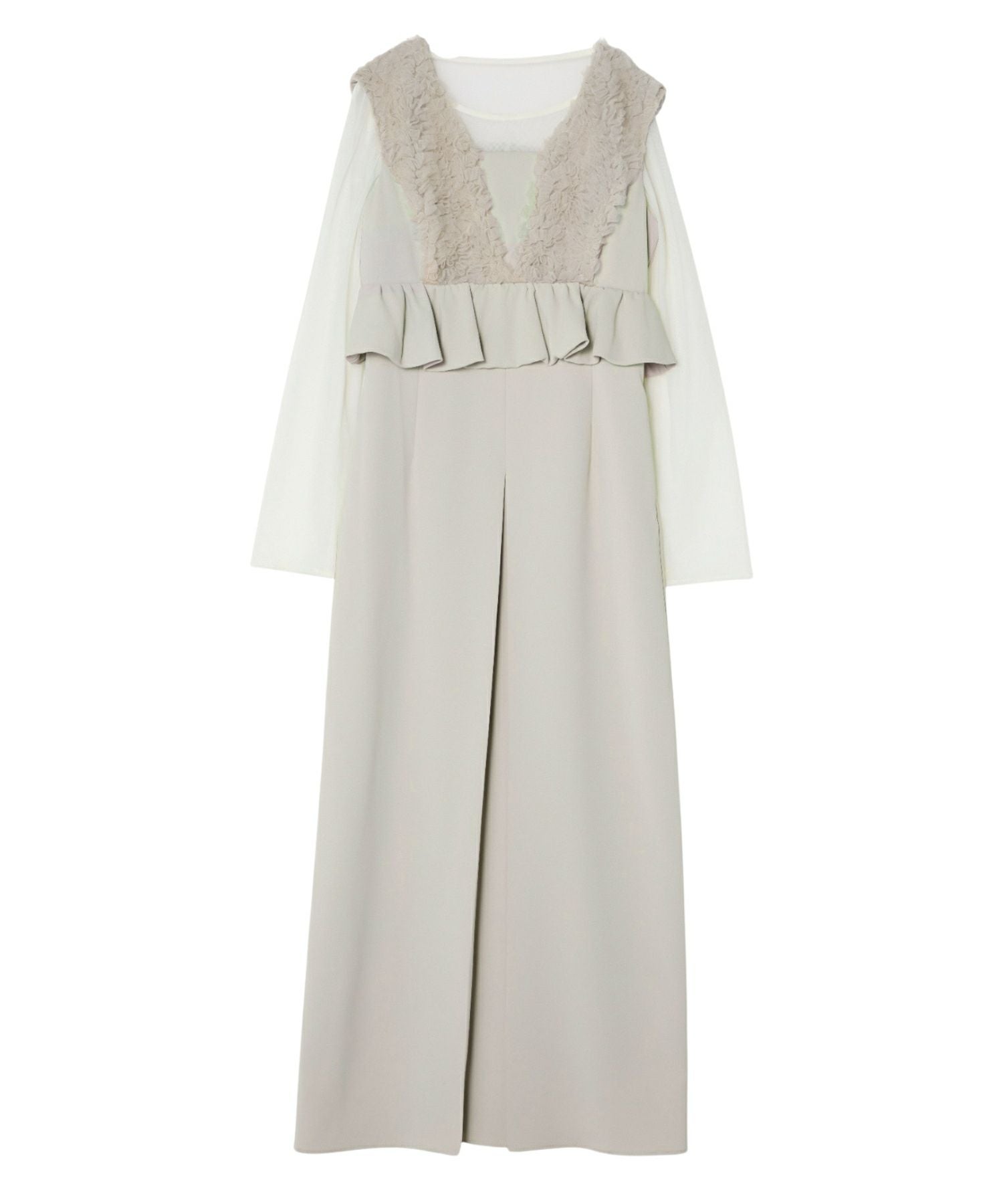 volume tulle peplum dress | ANDRESD