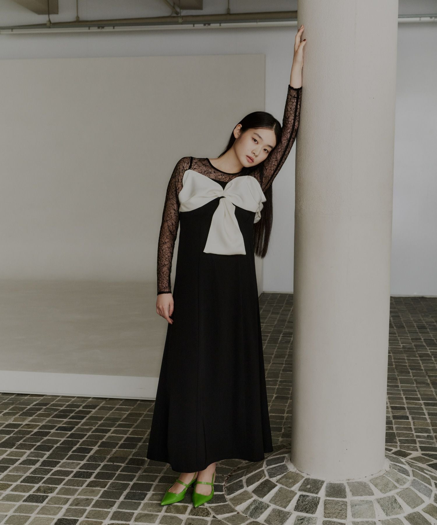 アンドレスドbig ribbon dress M andresd big ribbon dress | ANDRESD