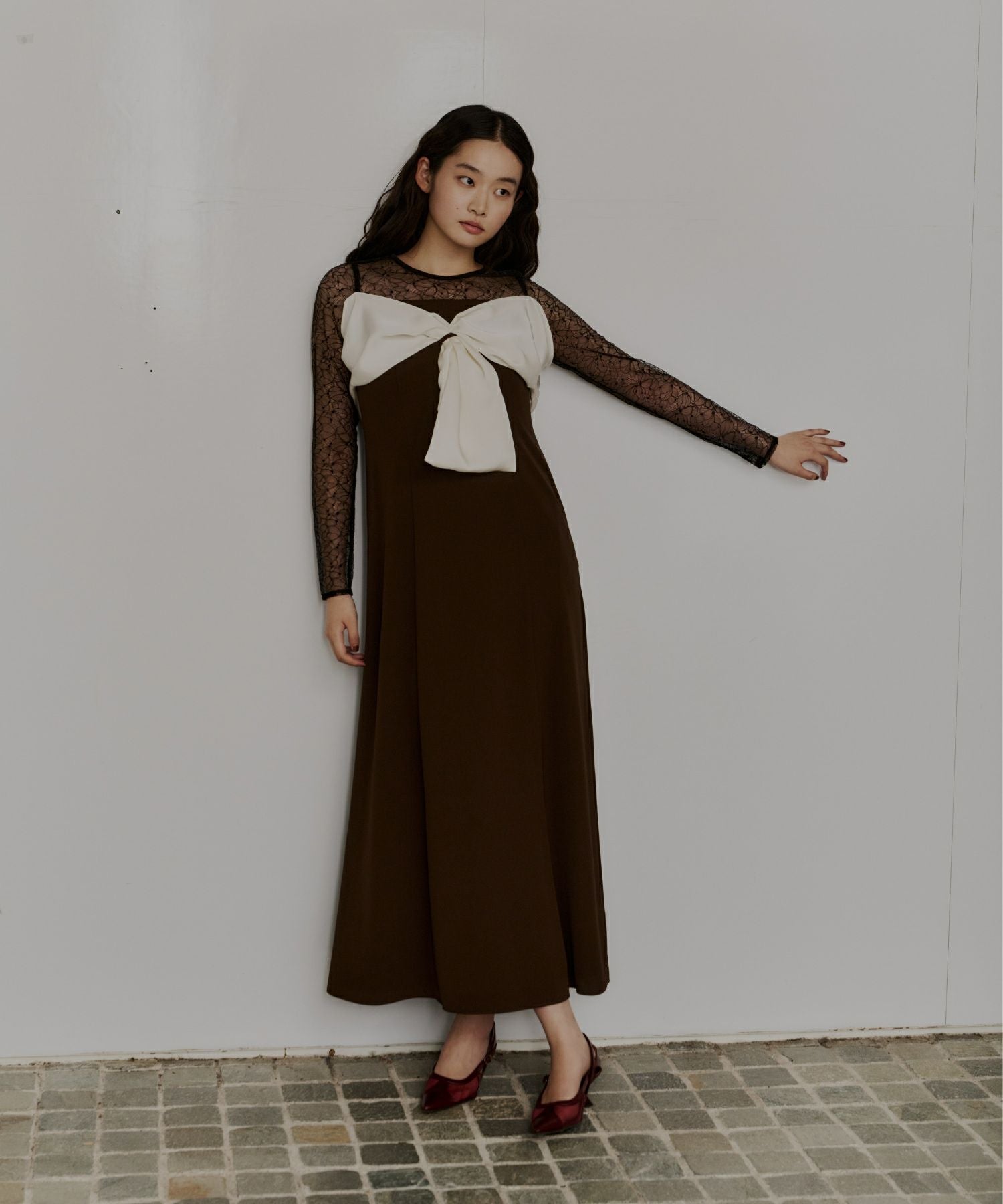 アンドレスドbig ribbon dress M andresd big ribbon dress | ANDRESD