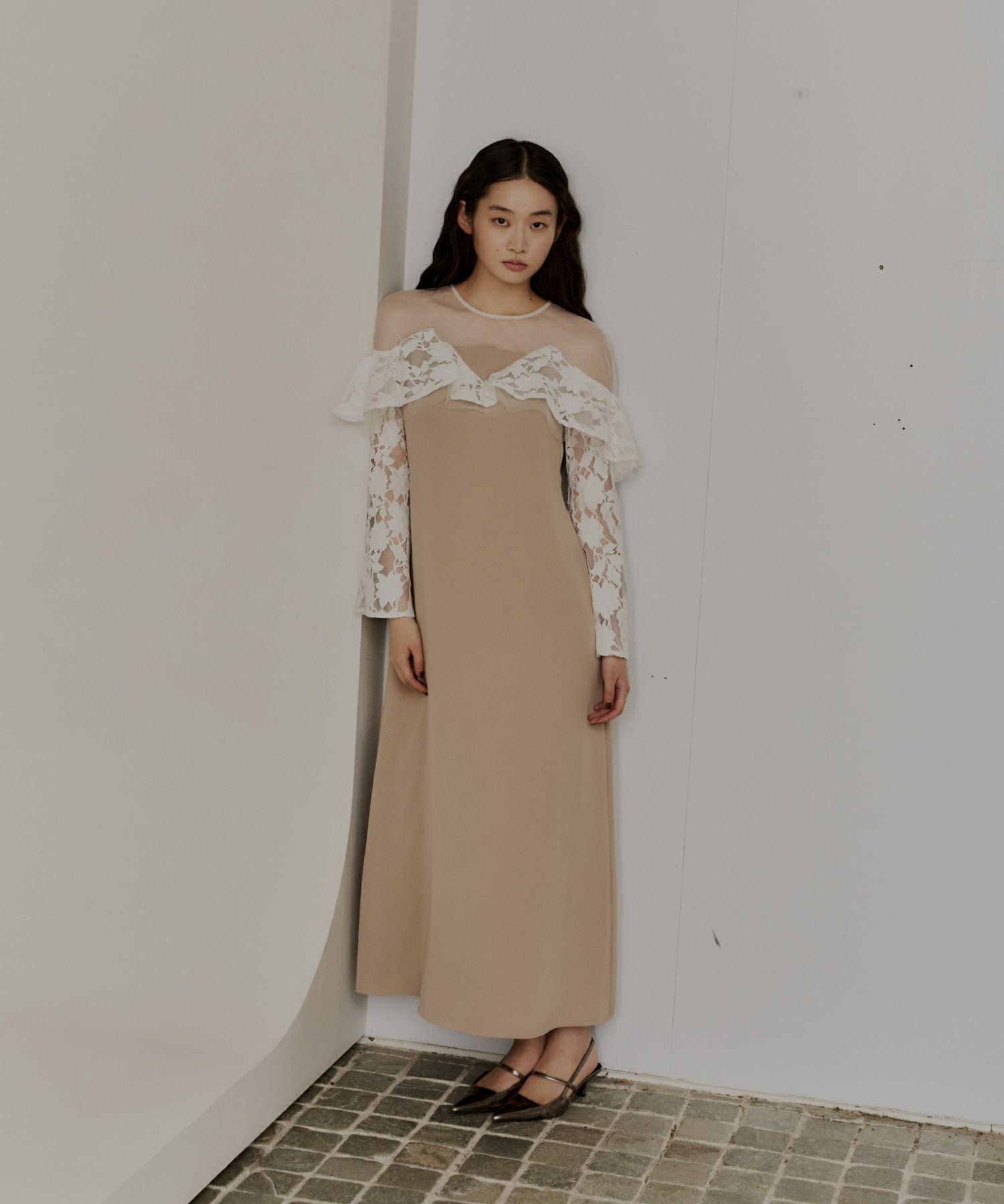 lace raffle dress | ANDRESD