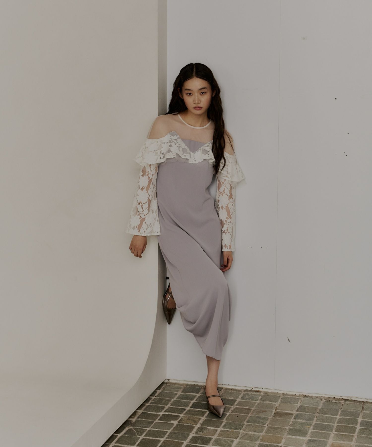 lace raffle dress | ANDRESD