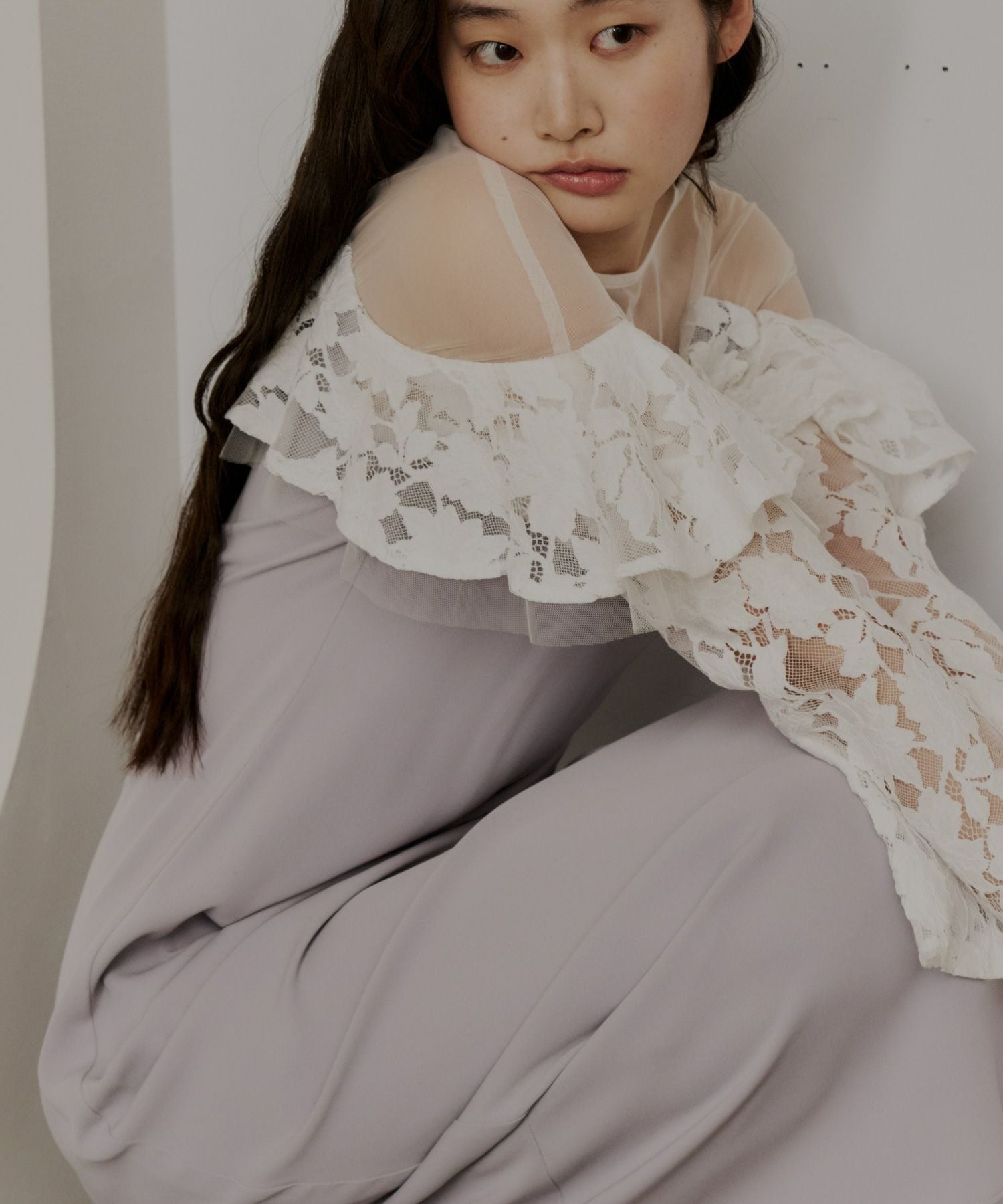 lace raffle dress | ANDRESD
