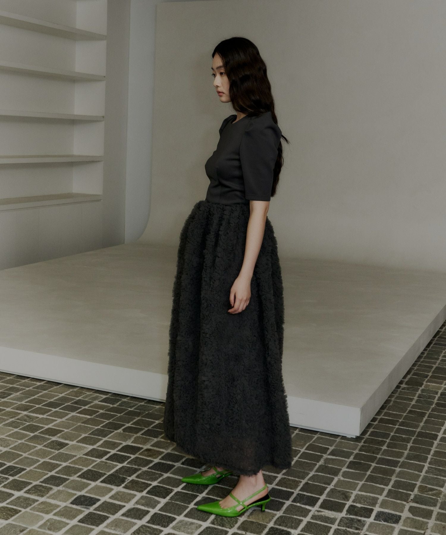 mocomoco set up half sleeve dress | ANDRESD