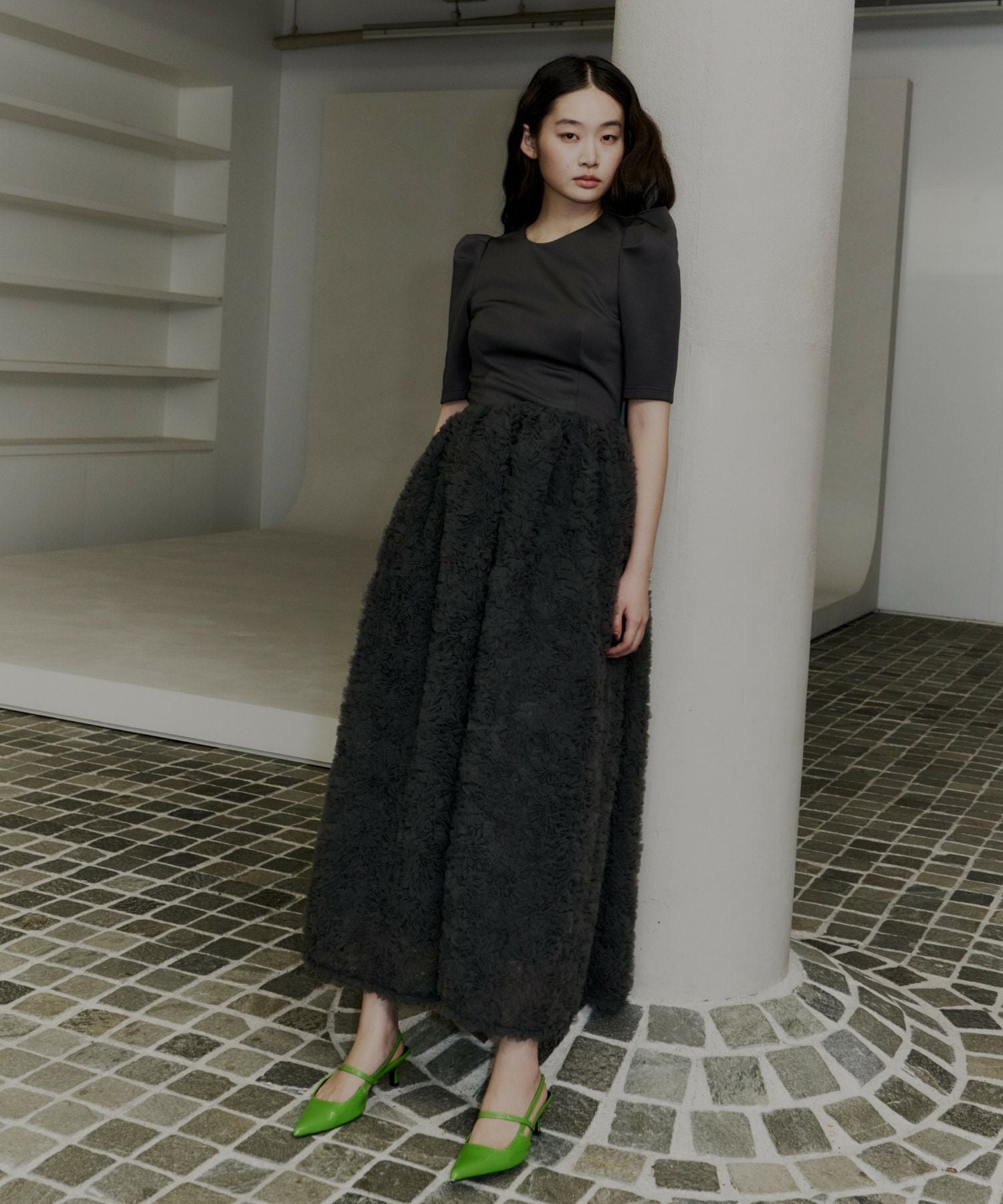 mocomoco set up half sleeve dress | ANDRESD