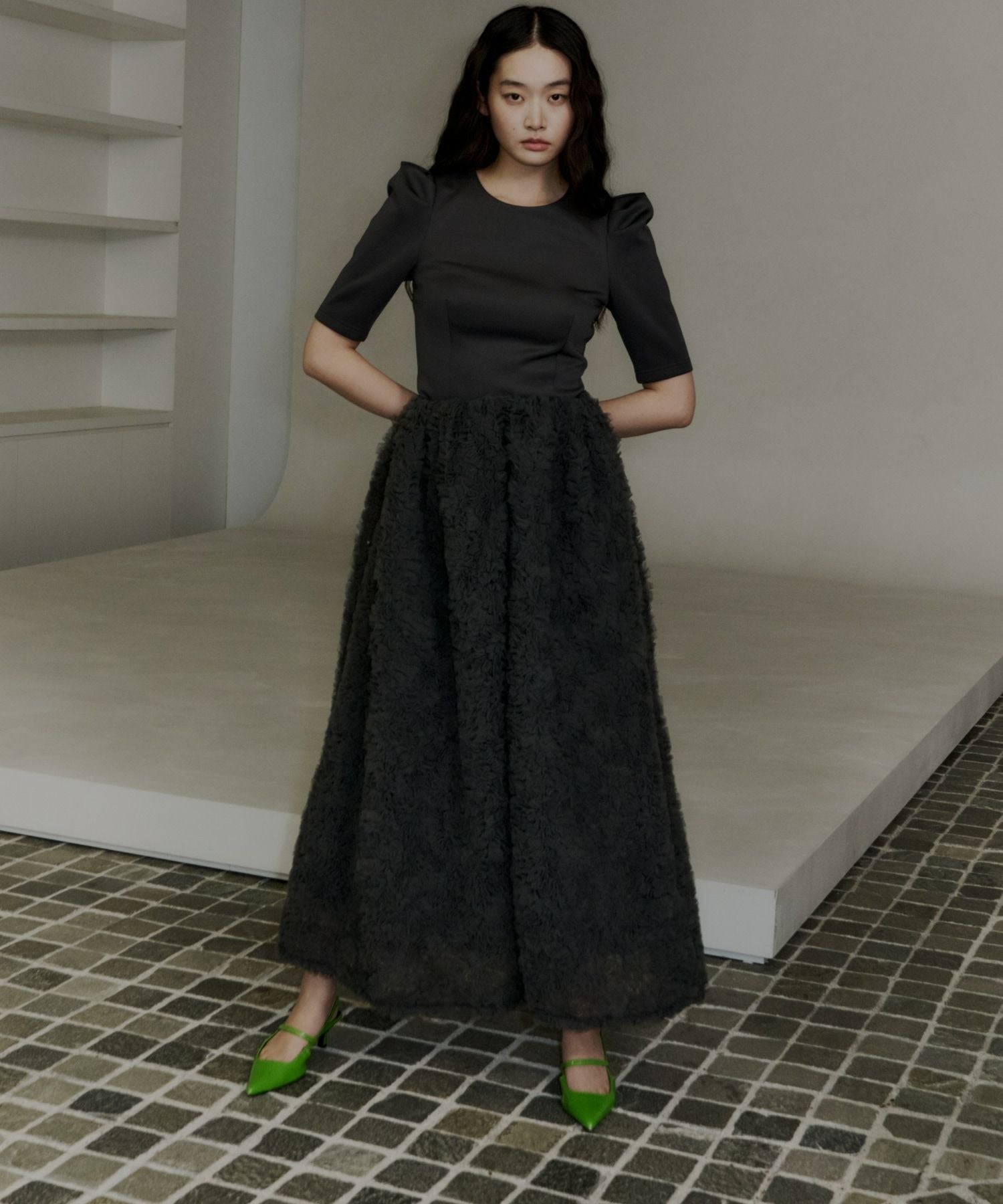 mocomoco set up half sleeve dress | ANDRESD