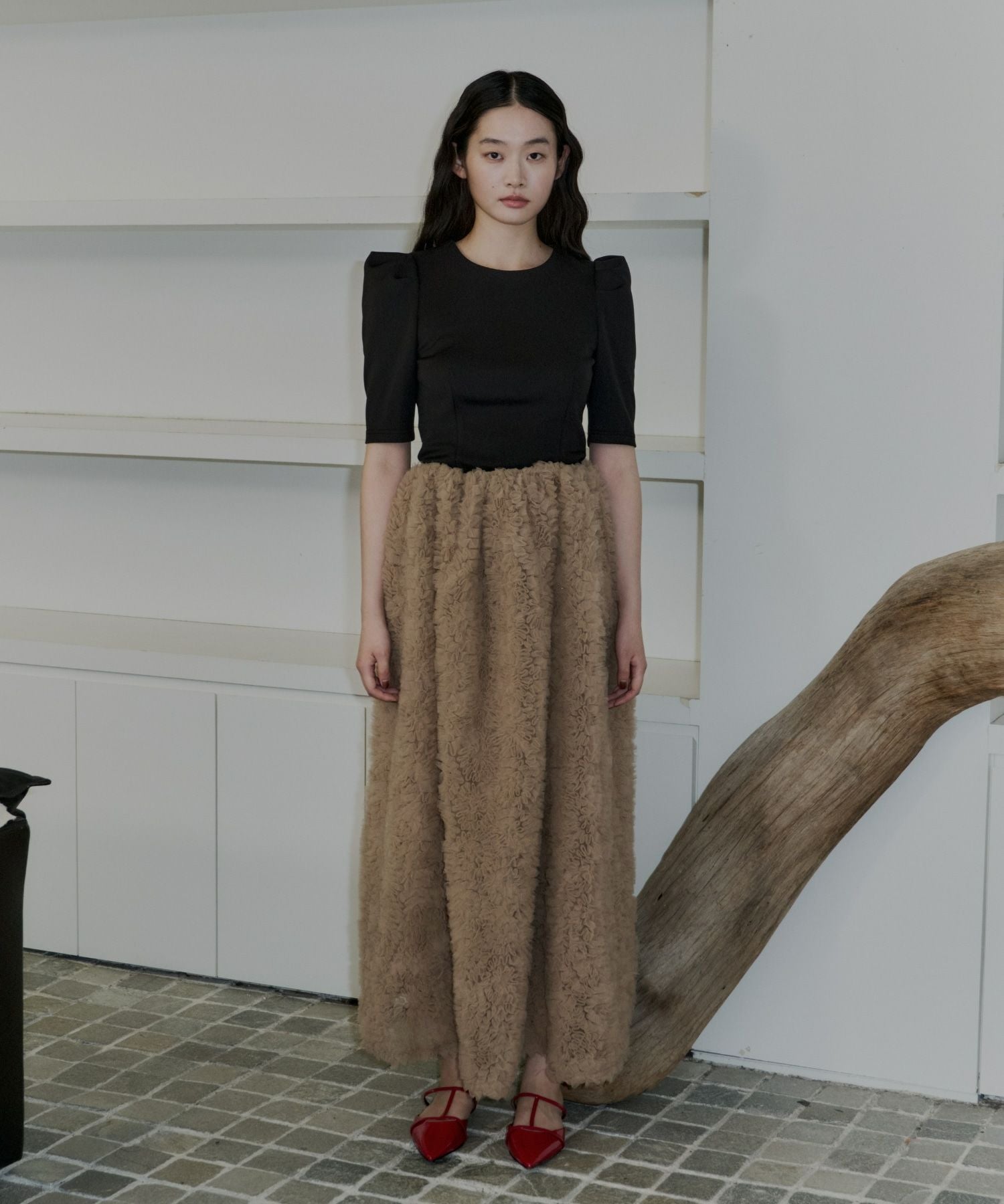 mocomoco set up half sleeve dress | ANDRESD