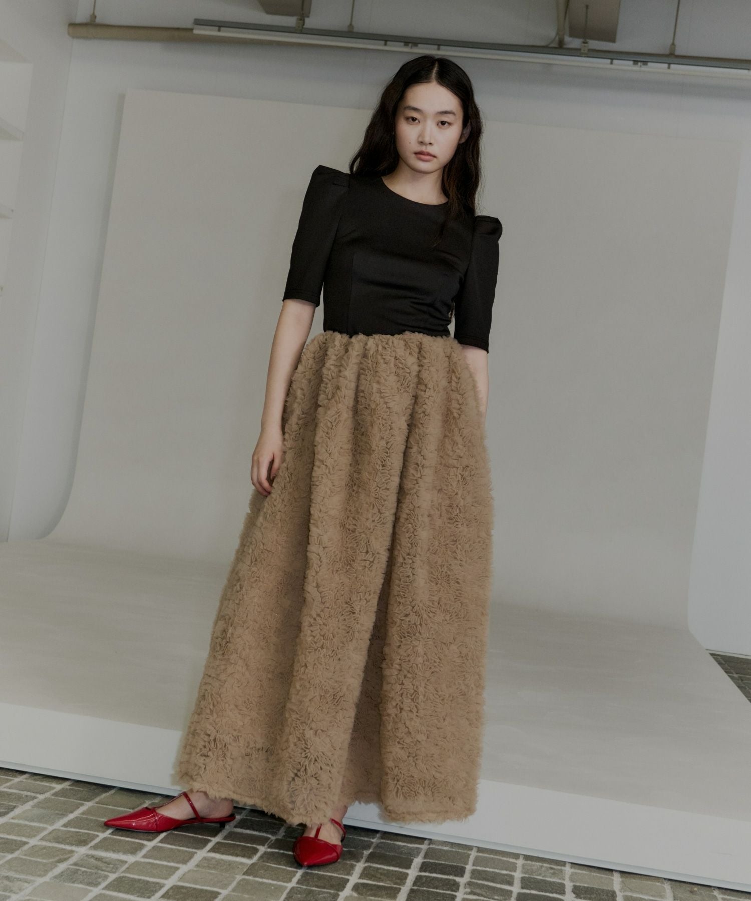 mocomoco set up half sleeve dress | ANDRESD