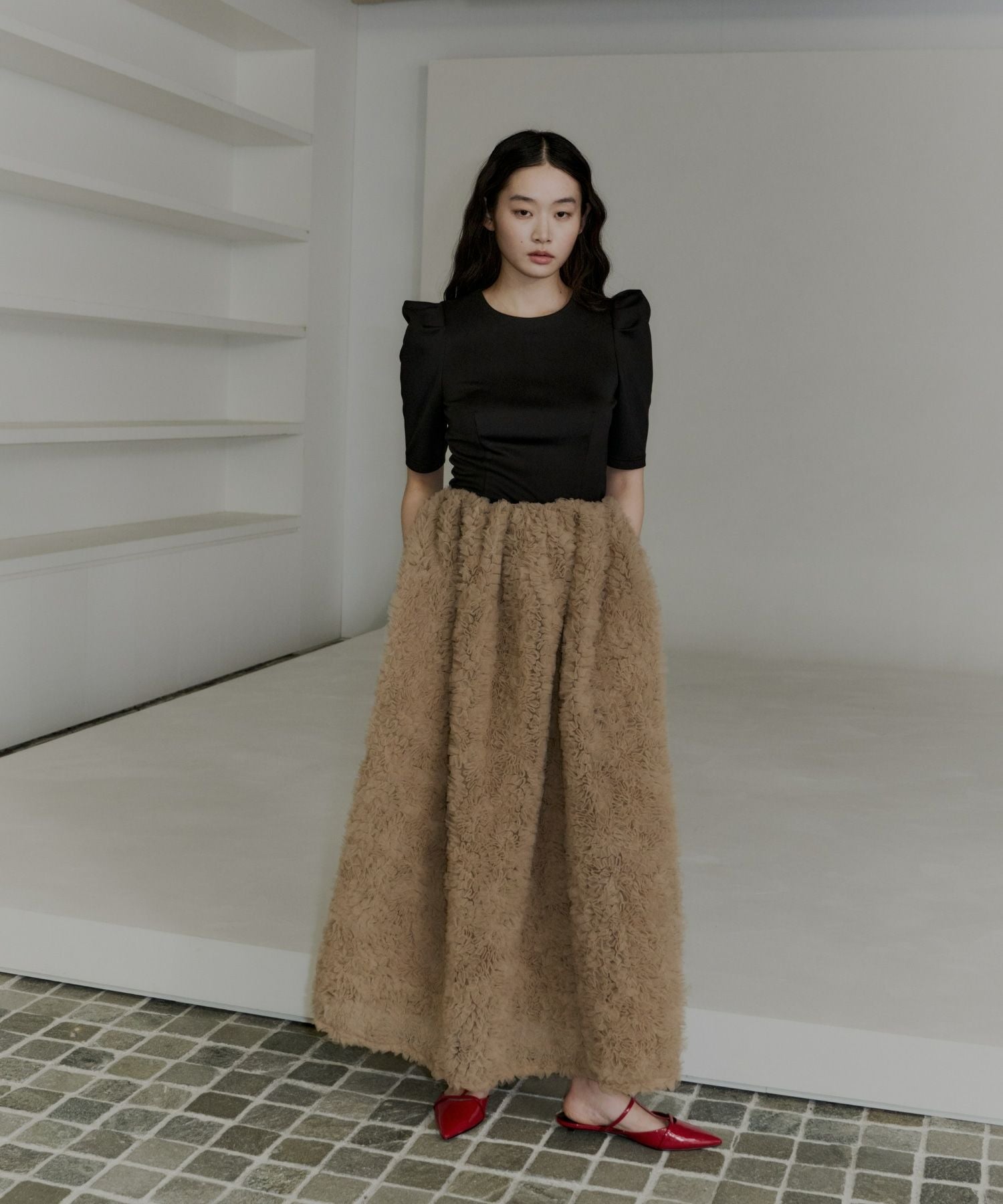 mocomoco set up half sleeve dress | ANDRESD