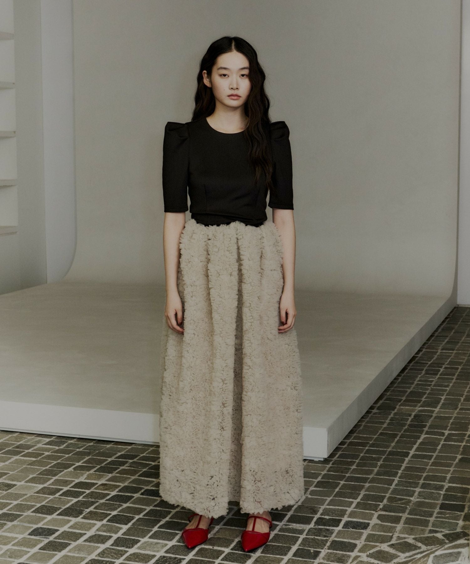 mocomoco set up half sleeve dress | ANDRESD