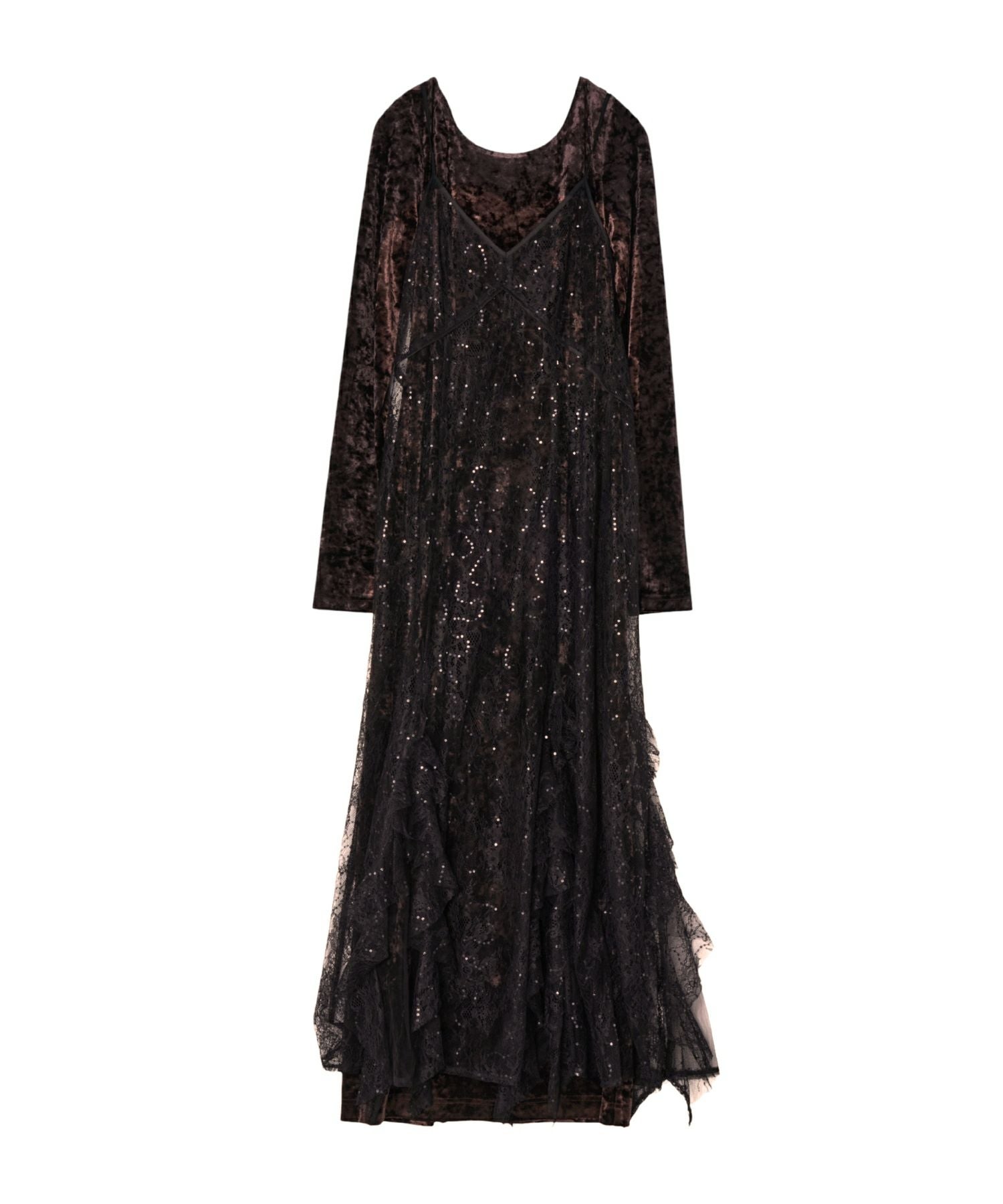 sparkle lace velour dress | ANDRESD