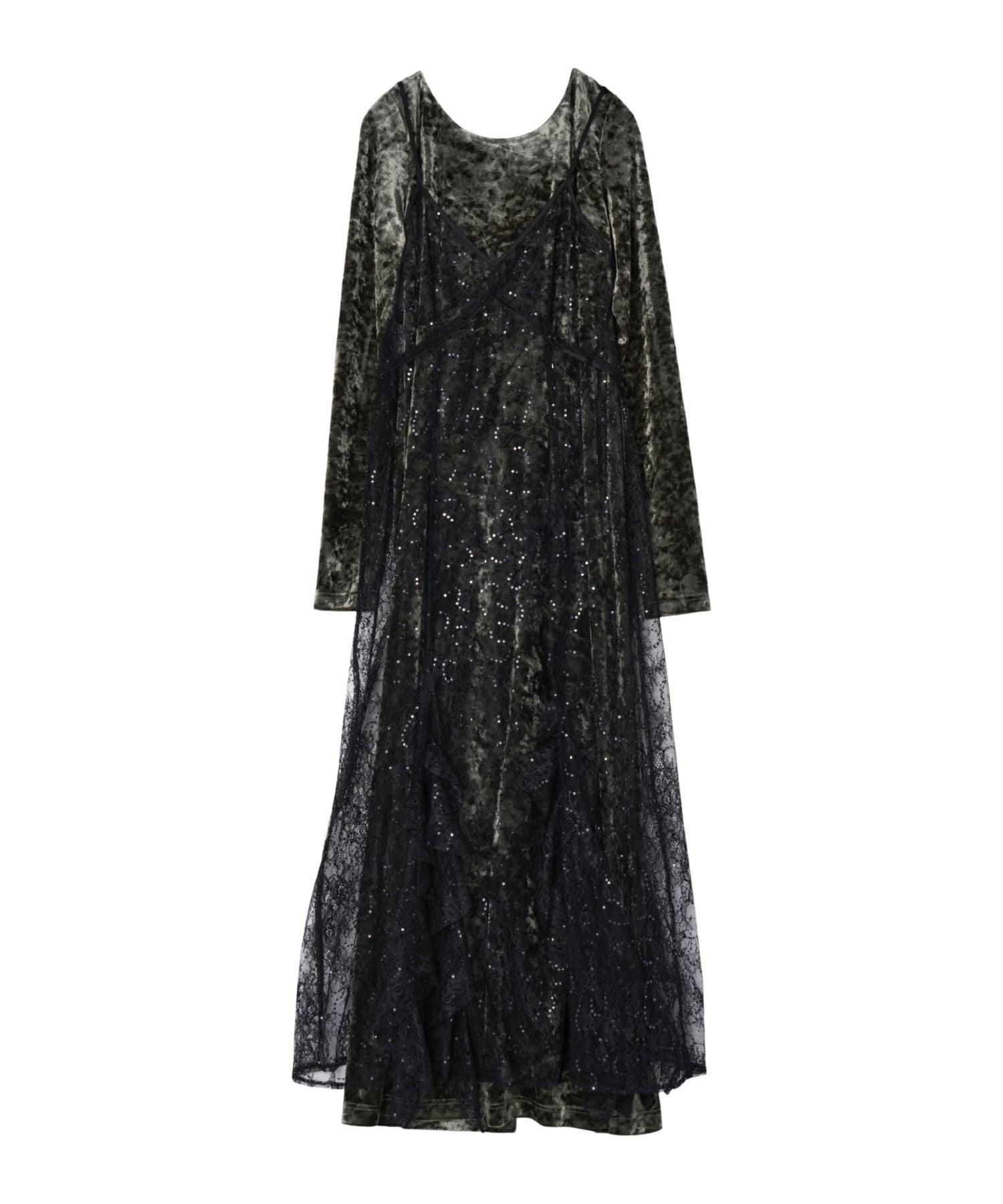 sparkle lace velour dress | ANDRESD