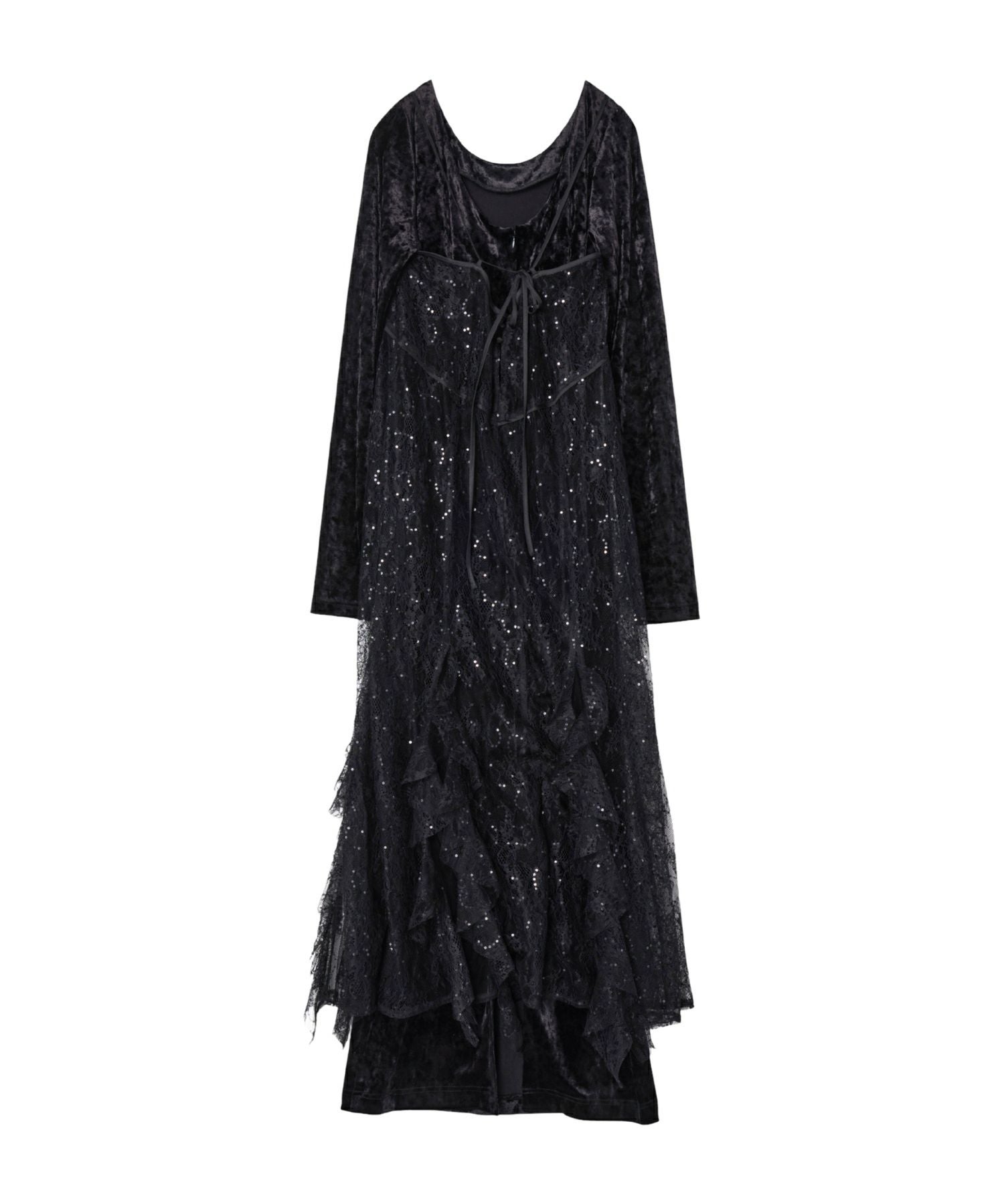 sparkle lace velour dress | ANDRESD
