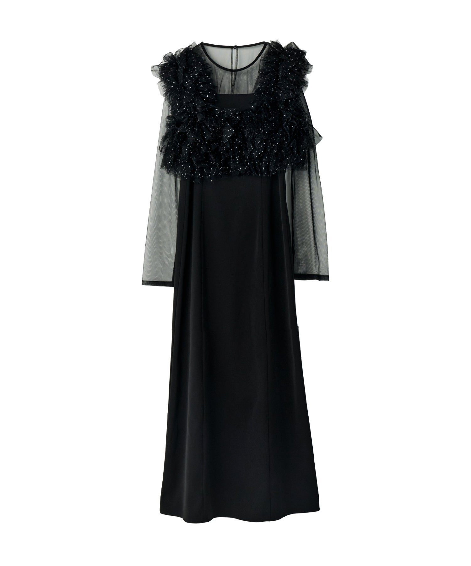 volume ruffle layer dress | ANDRESD