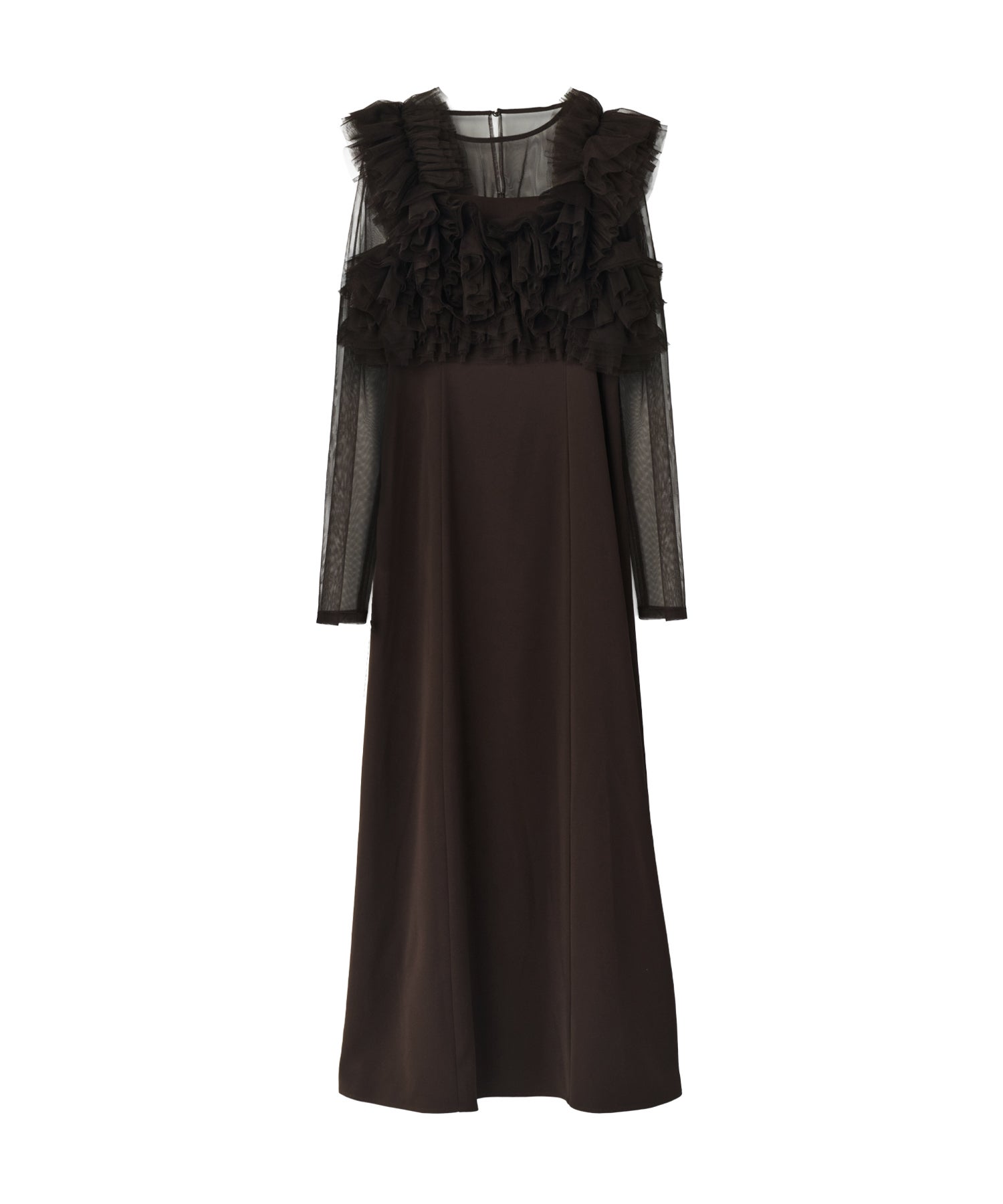 volume ruffle layer dress | ANDRESD