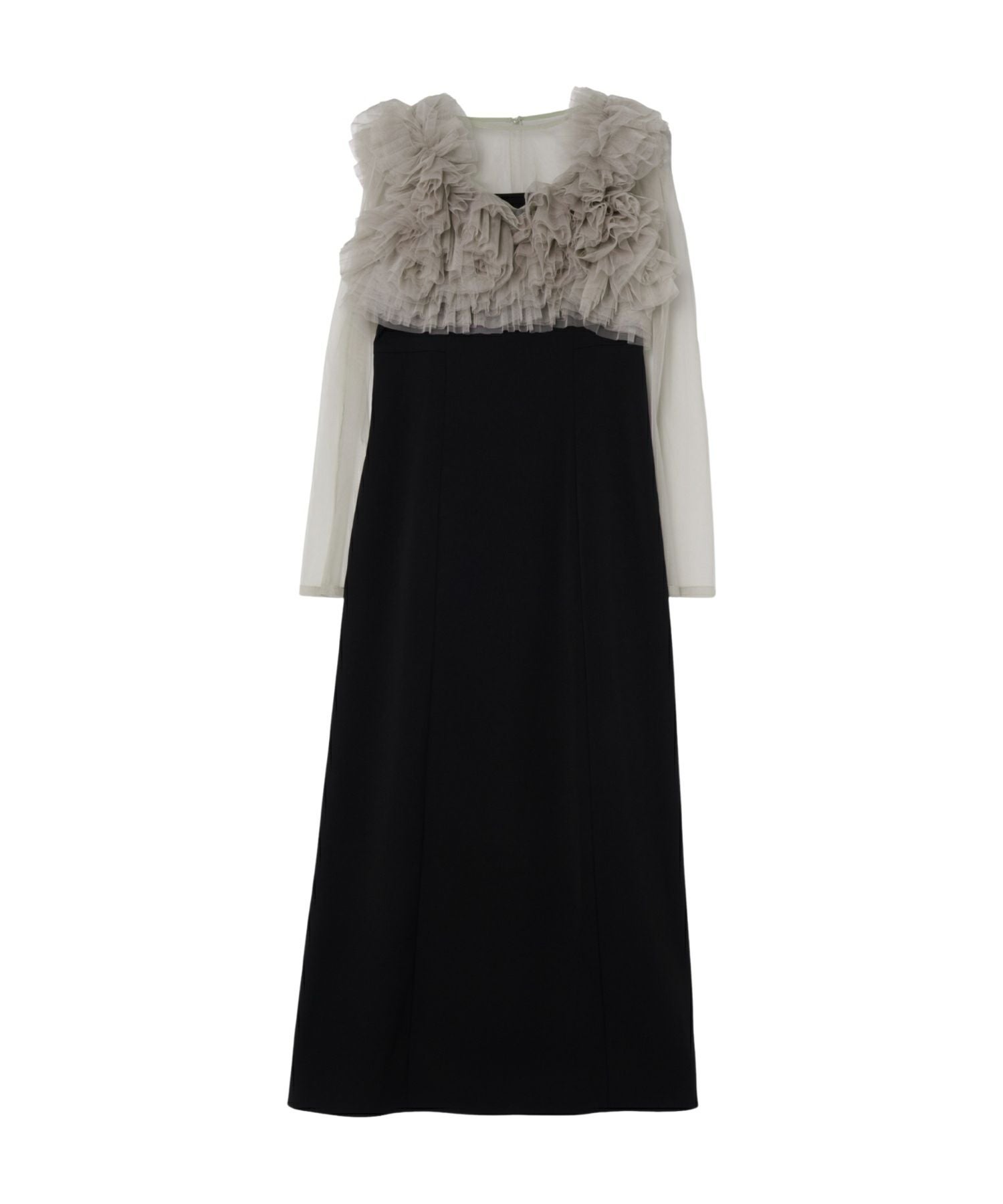 volume ruffle layer dress | ANDRESD