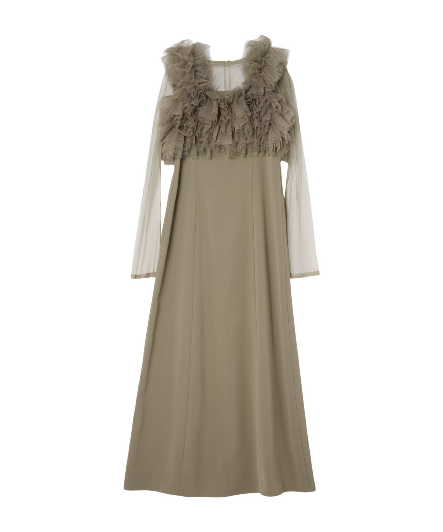 volume ruffle layer dress | ANDRESD
