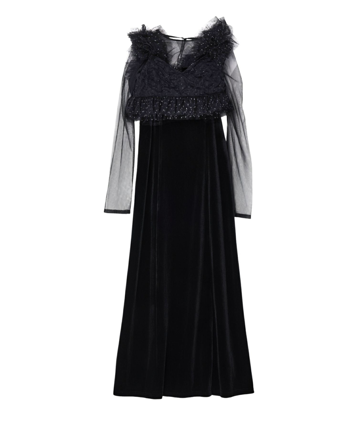 volume ruffle layer dress | ANDRESD